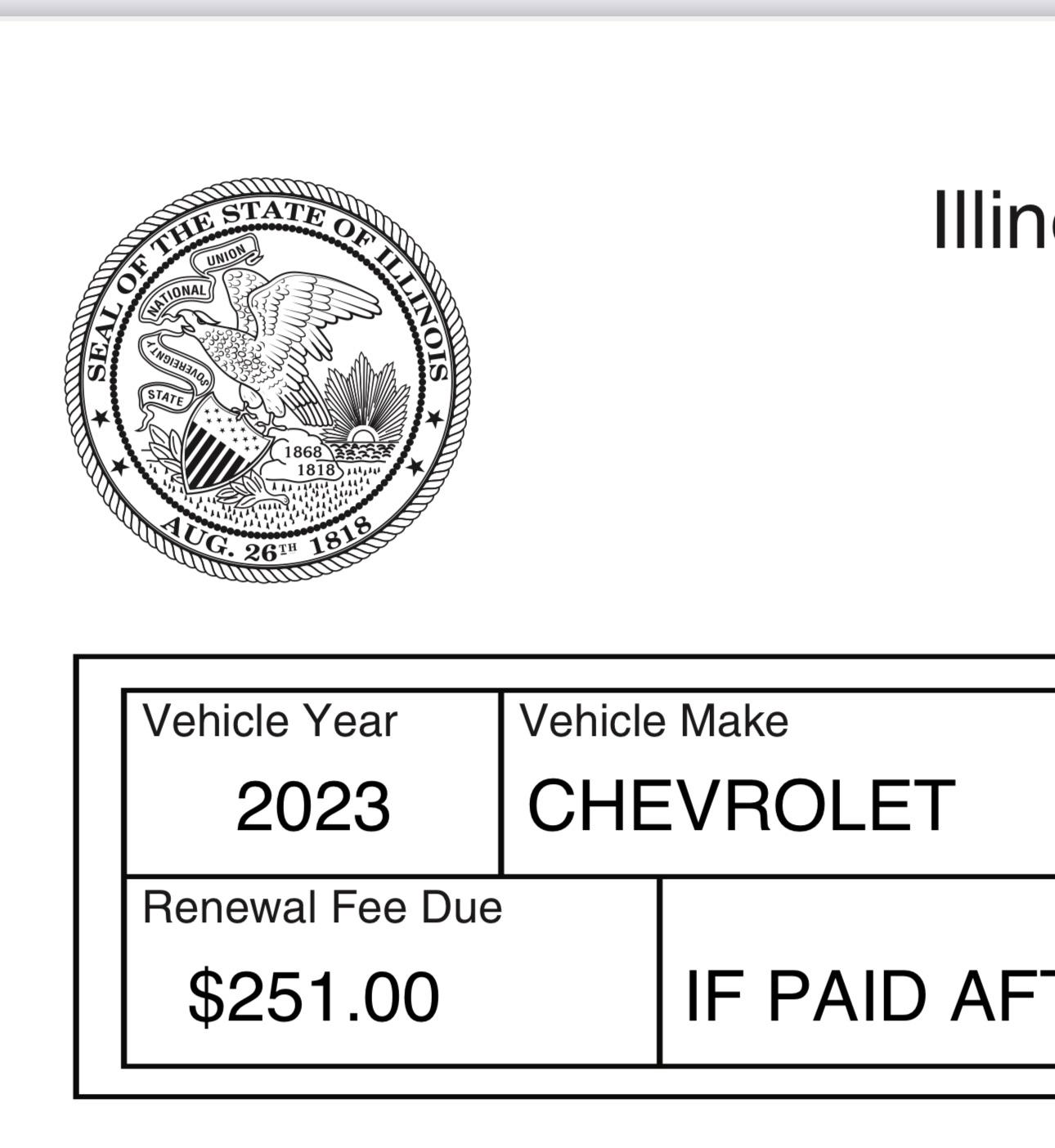 Illinois Vehicle Registration 2024(02)