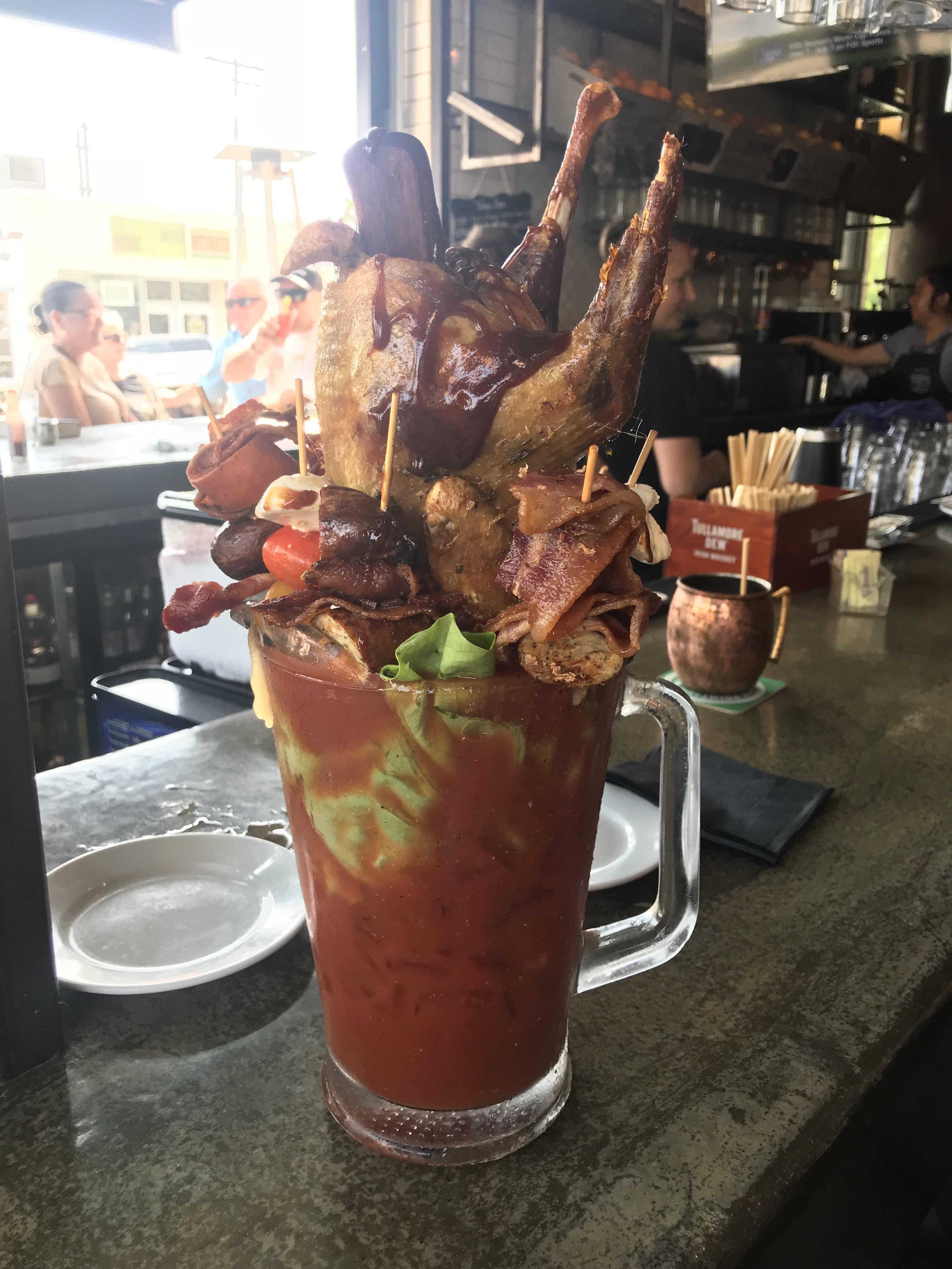 This outrageous Bloody Mary r/FoodPorn