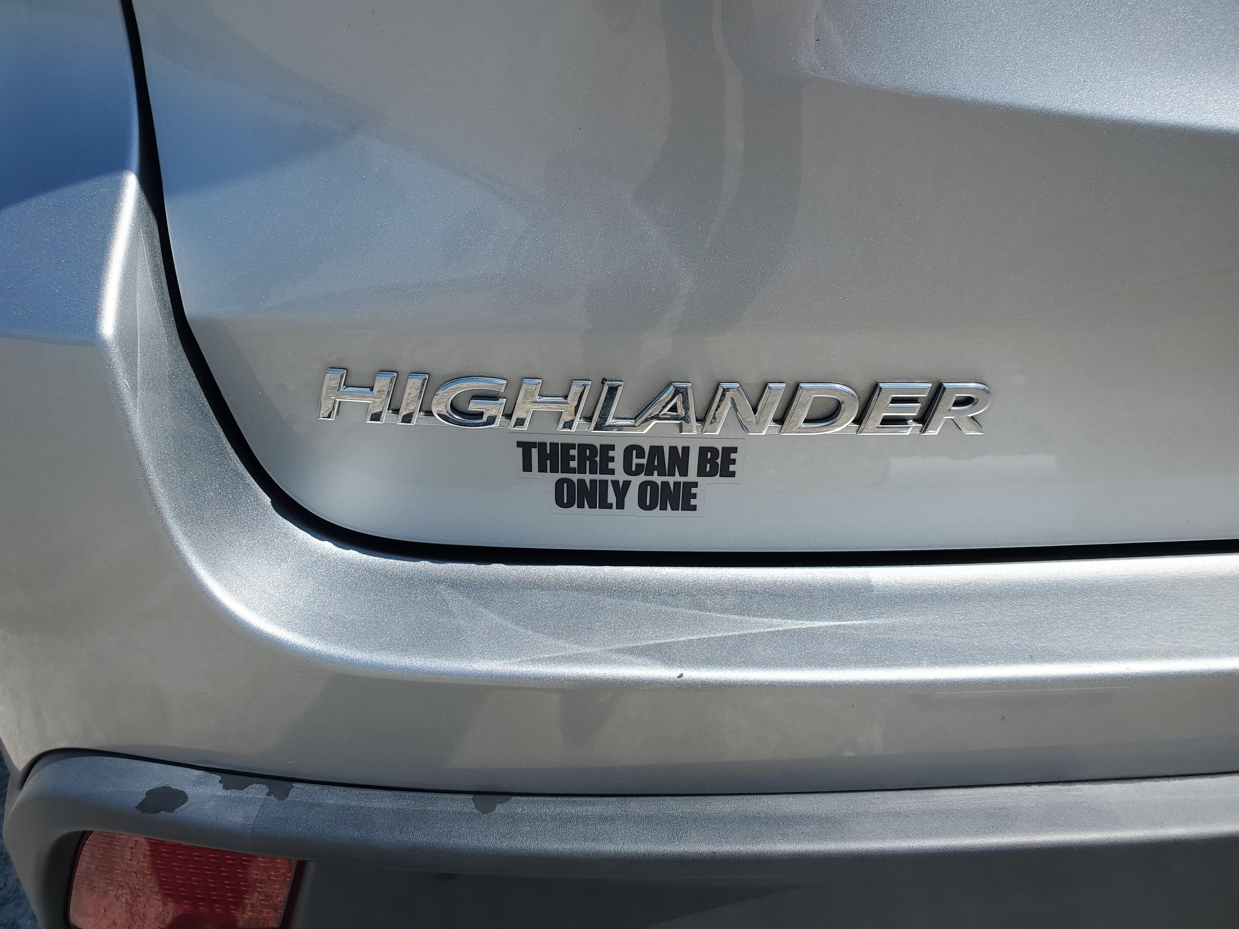 Toyota Highlander There Can Be Only One