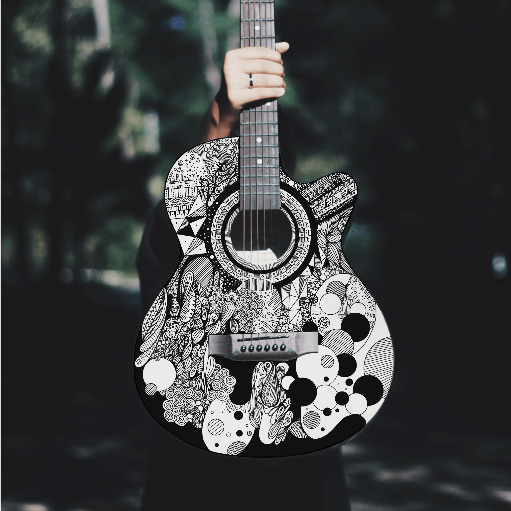 Doodle on a Guitar (Procreate) r/doodles