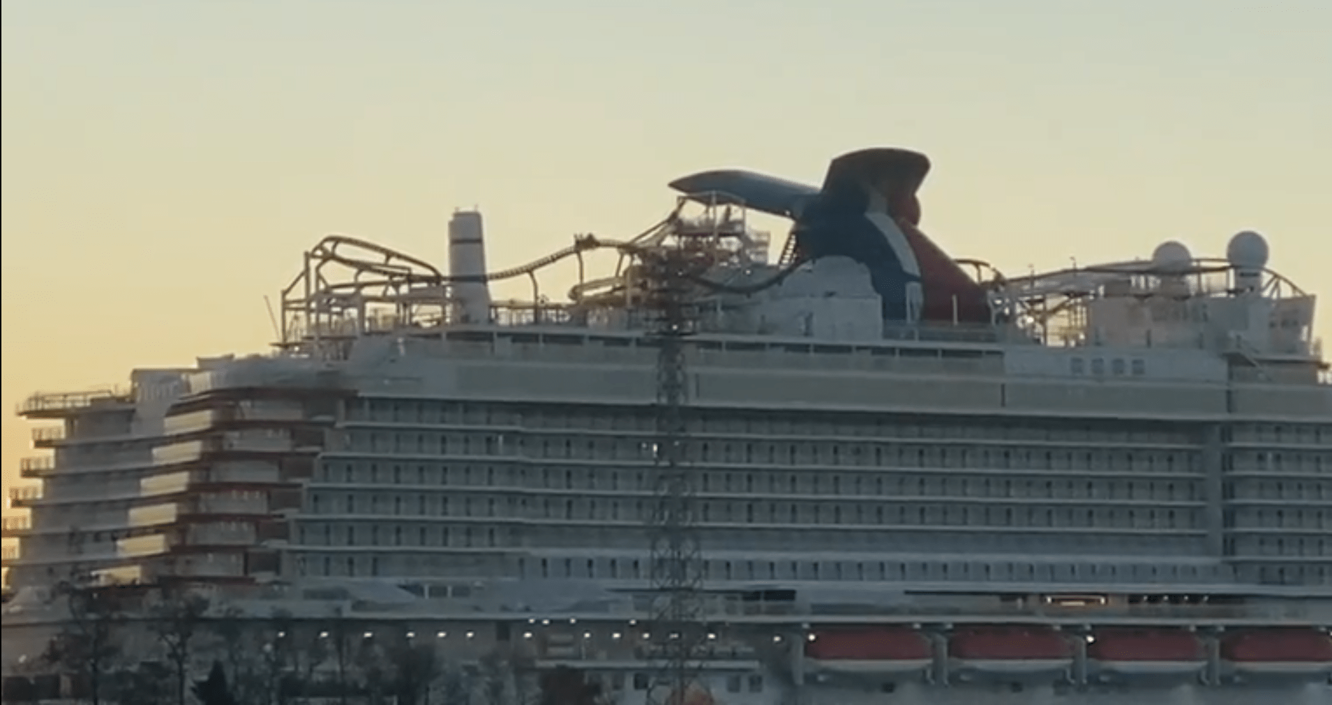 [Carnival Mardi Gras] World's first roller coaster on a cruise ship has