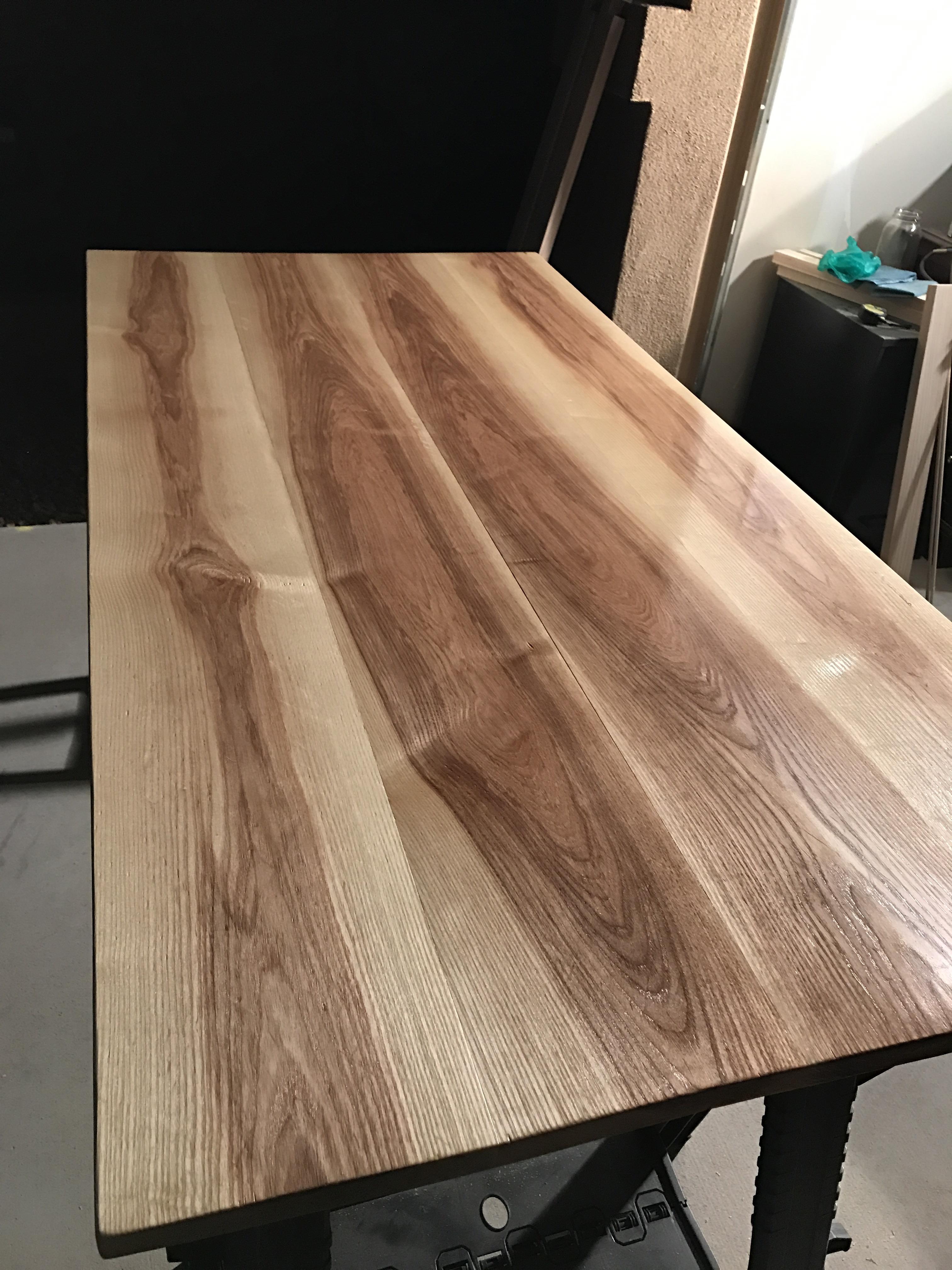 Ash tabletop how am I doing? r/woodworking