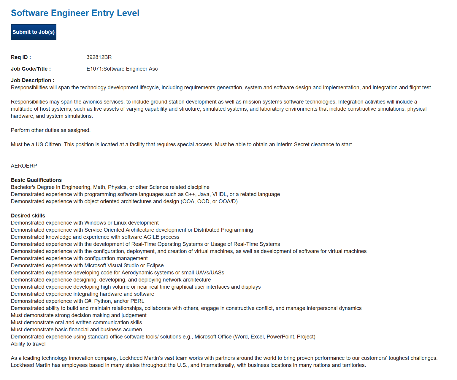 Entry level . . . ? ProgrammerHumor