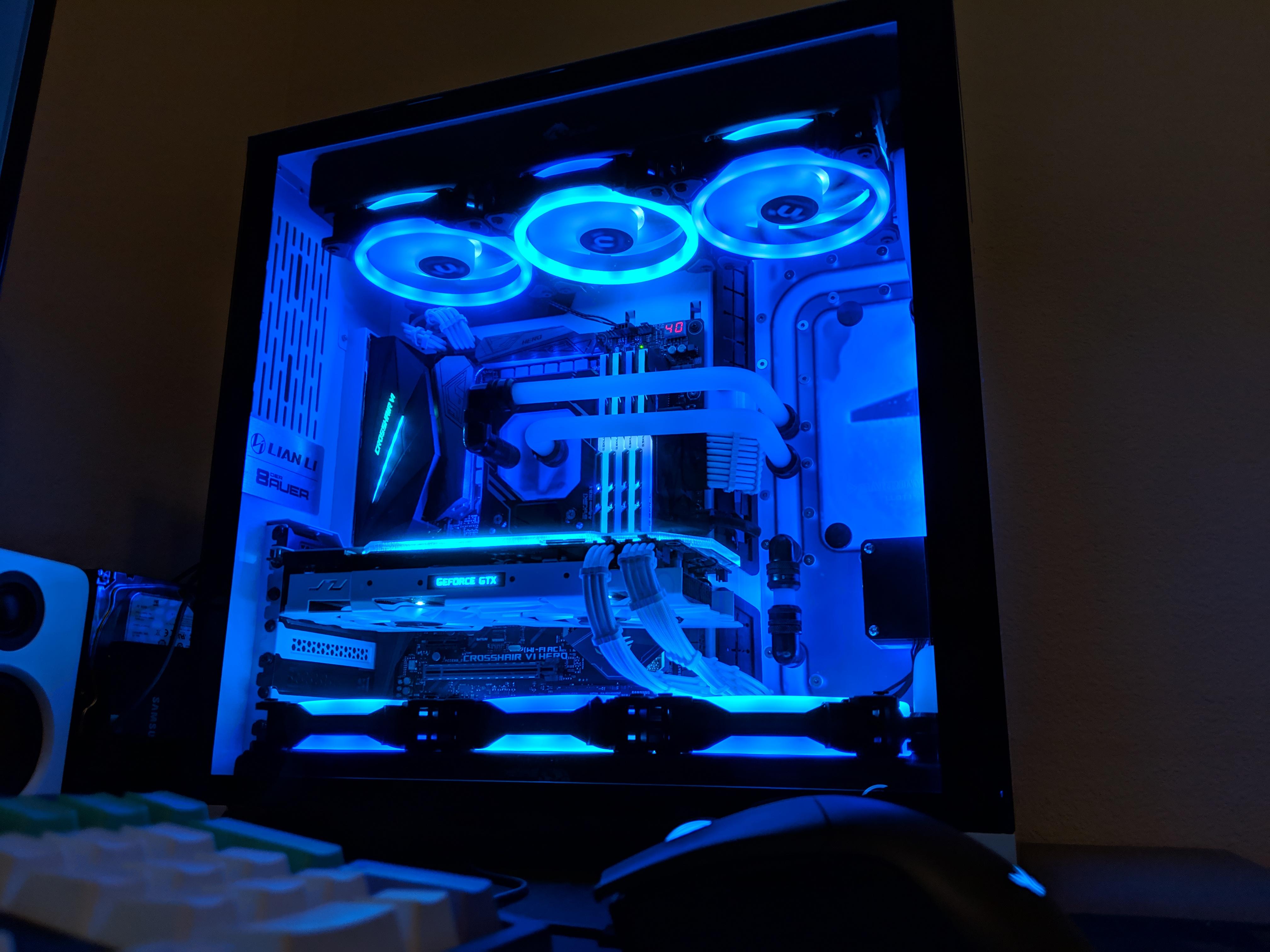 Finished Lian Li PC011 Build watercooling