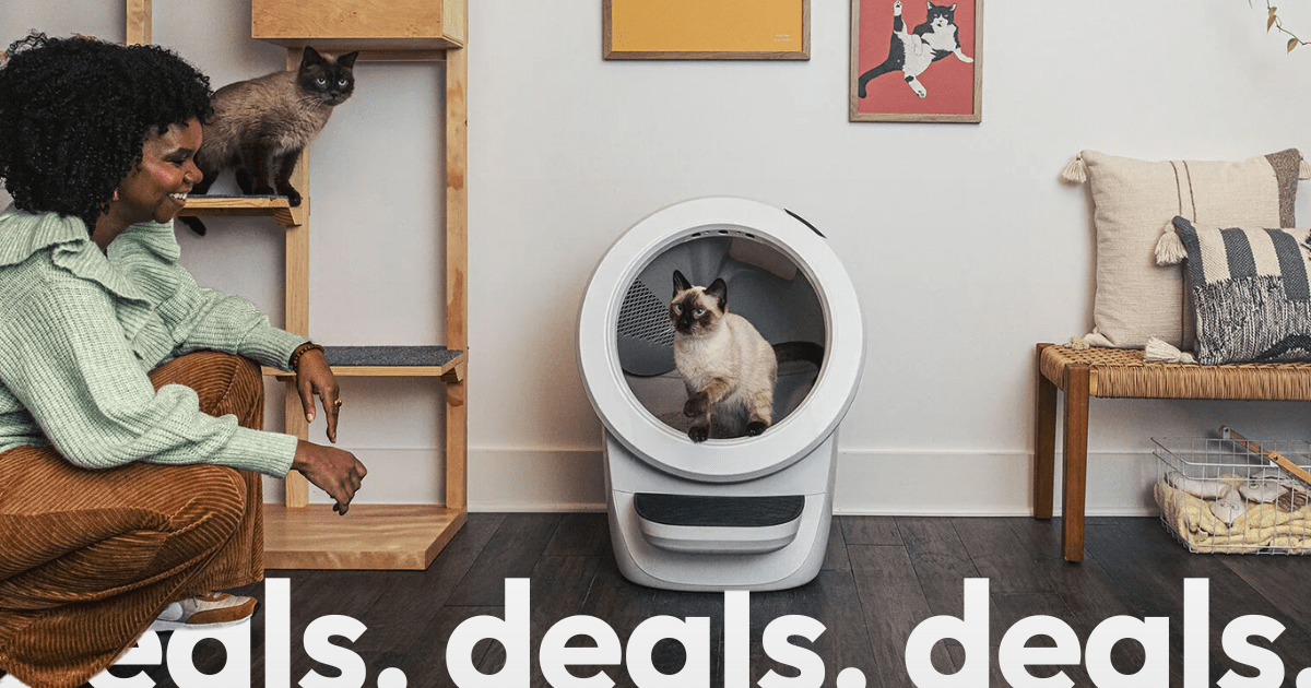 PetSmart has the Whisker LitterRobot 4 SelfCleaning Cat Litter Box on