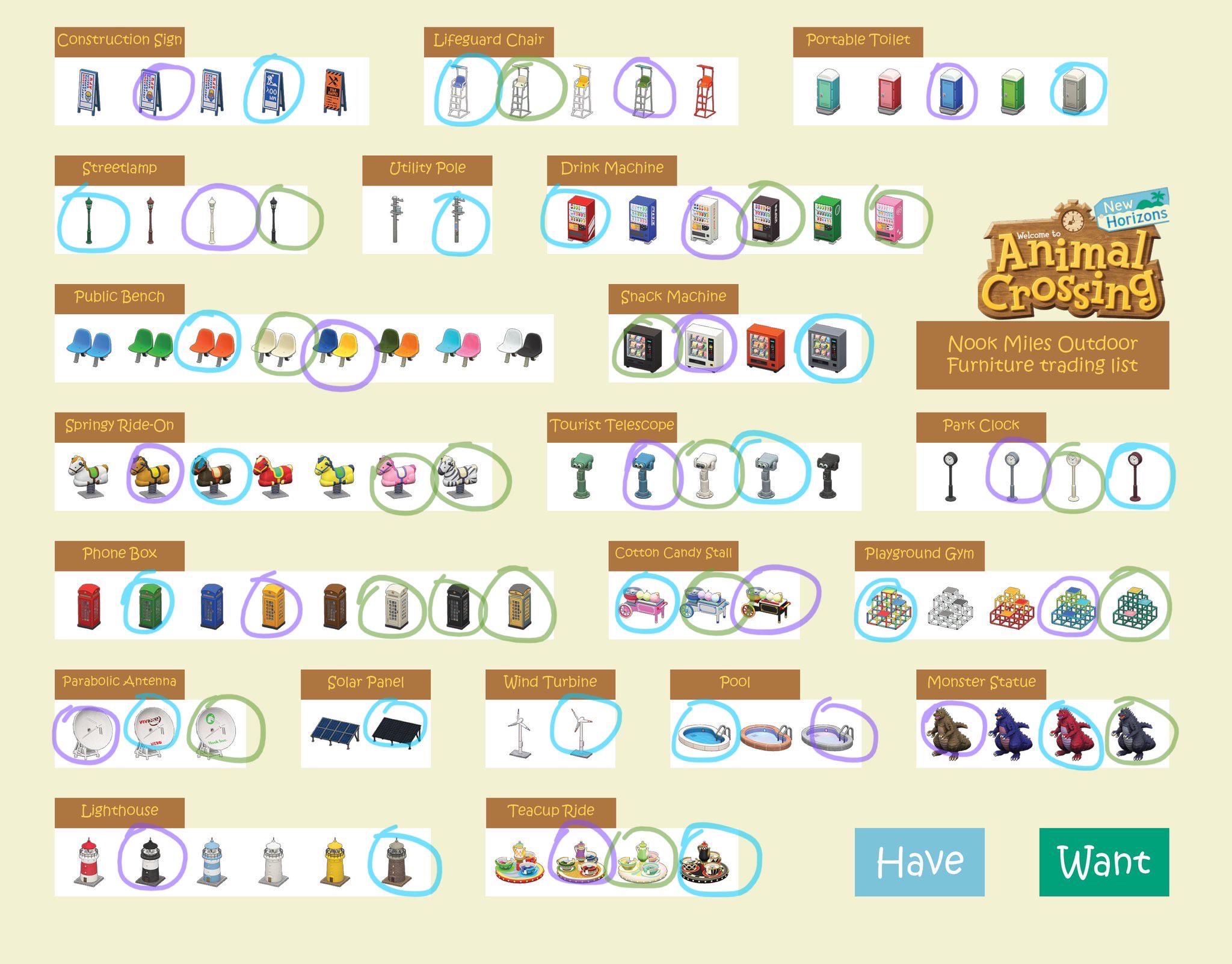 this is my nook miles furniture wishlist!!! if anyone has anything on