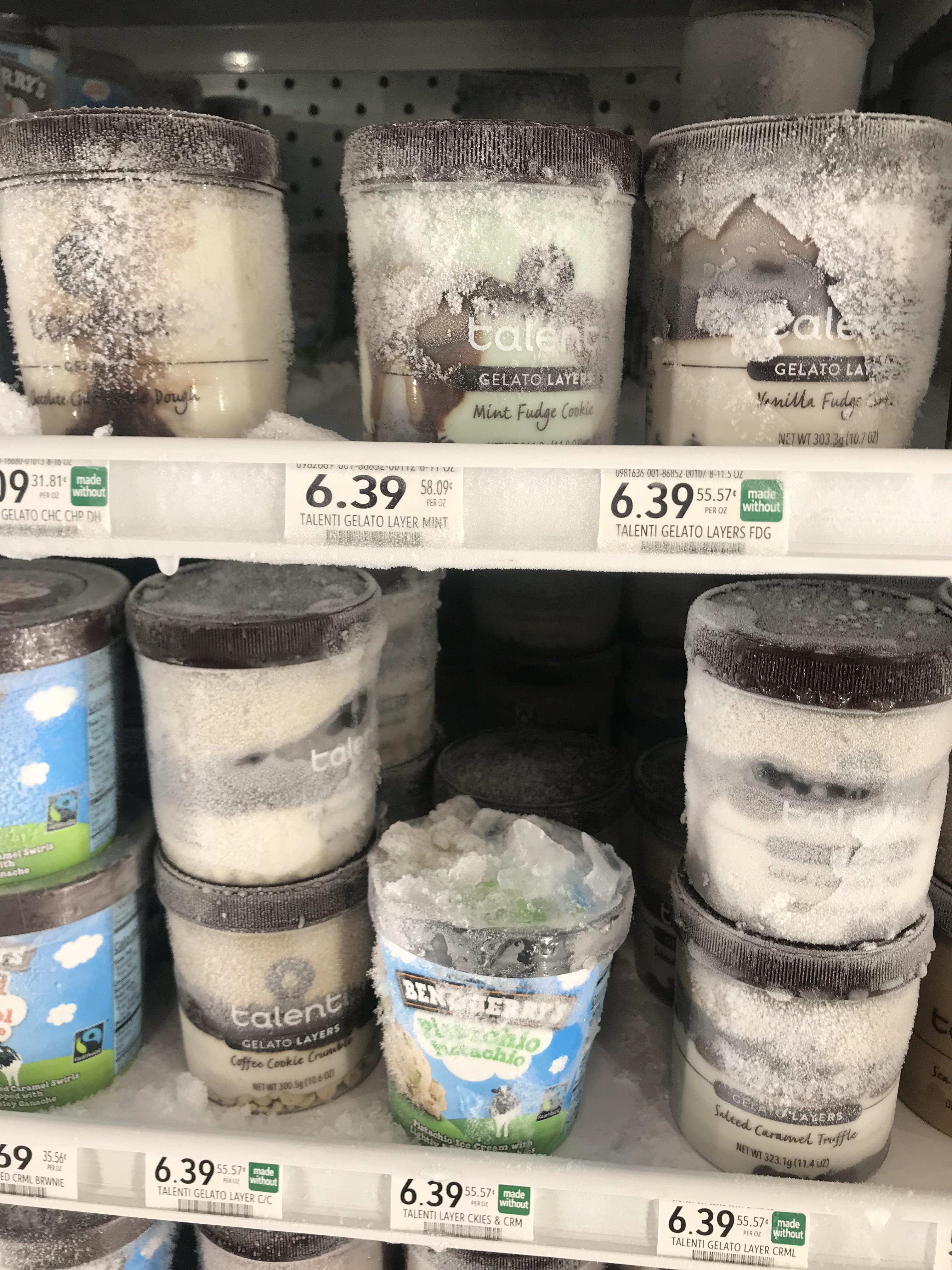 The freezer with all the pints in it constantly looks like this