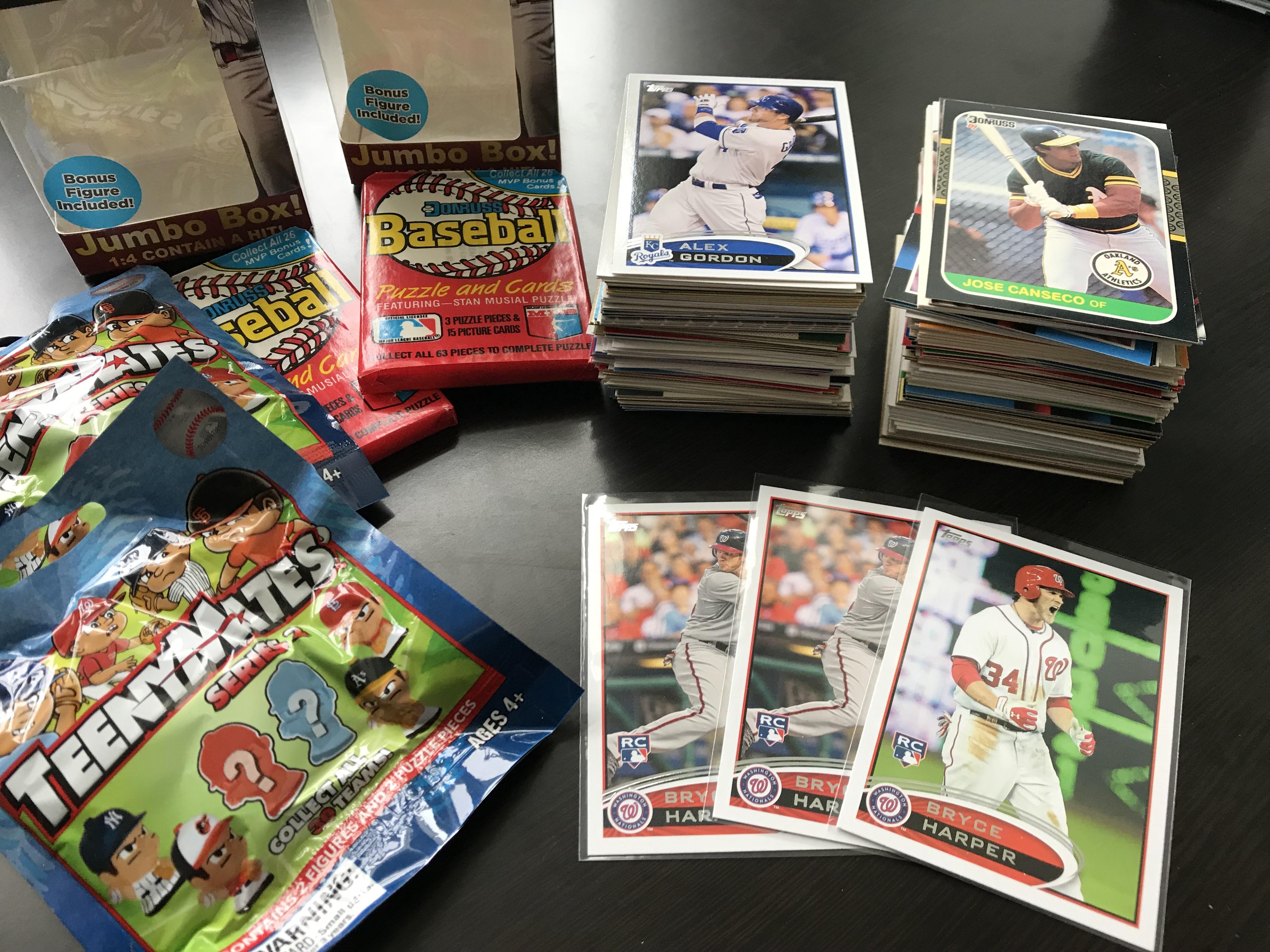 Bought two boxes from Walgreens on a whim and pulled three Bryce Harper