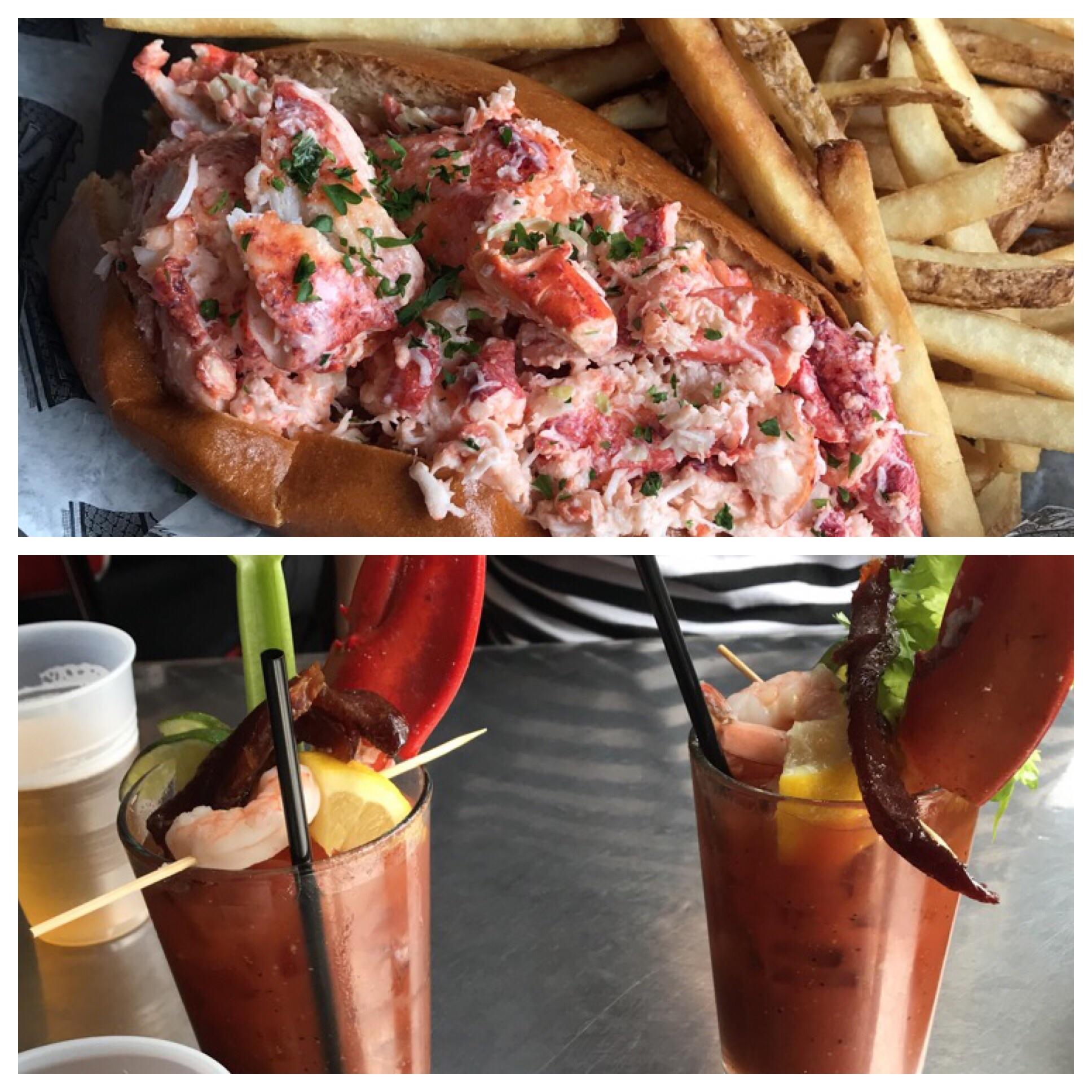 [I ate] a Maine style lobster roll and Bloody Mary! r/food