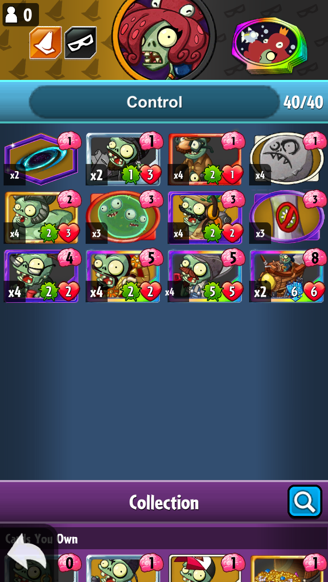 My control deck is near finished r/PvZHeroes