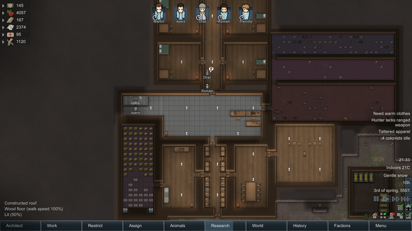 So i have a table and chairs around it about 3 of my colonists always have this negative thing
