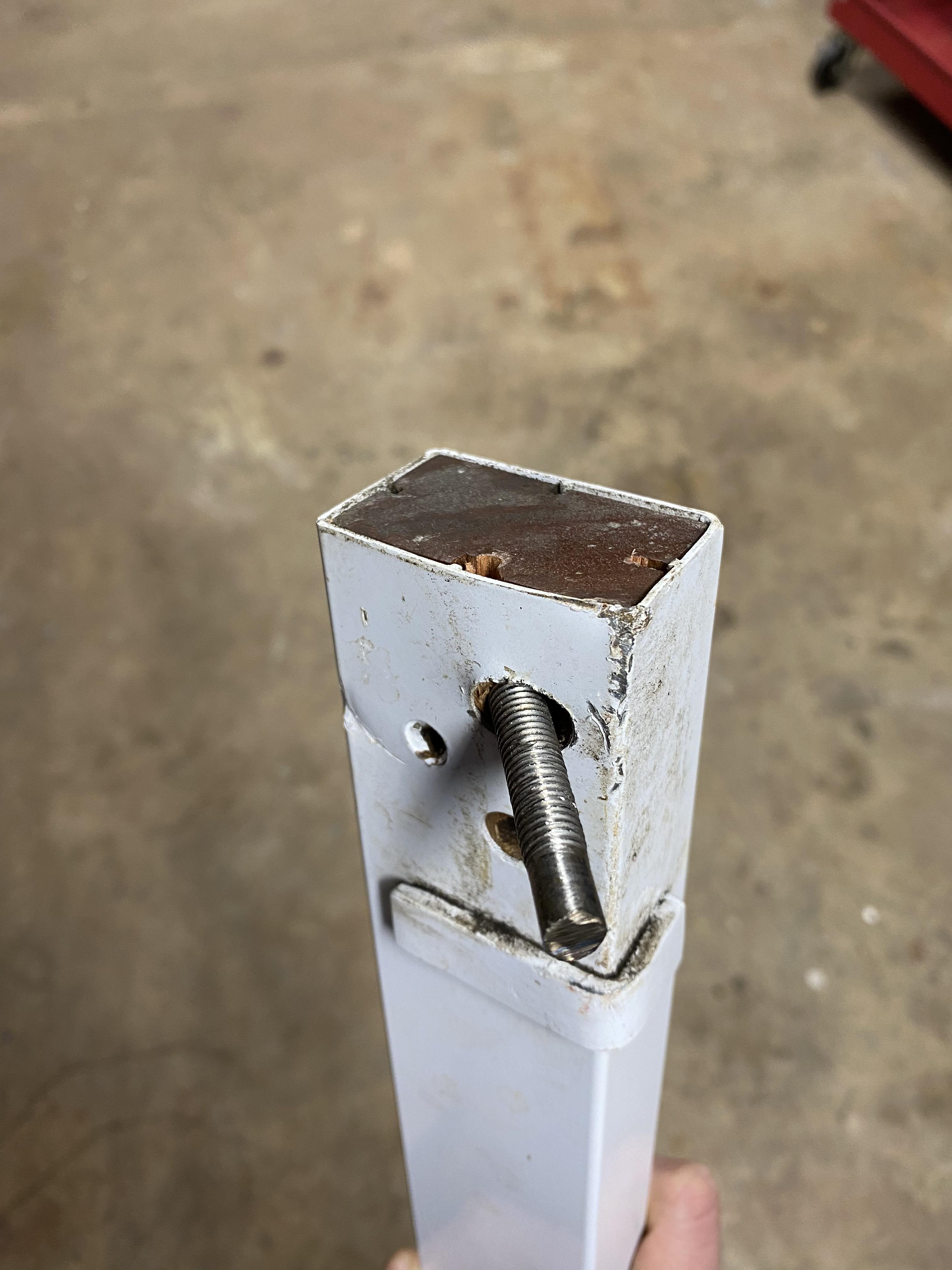 How do I remove this stripped bolt from chair leg? r/fixit