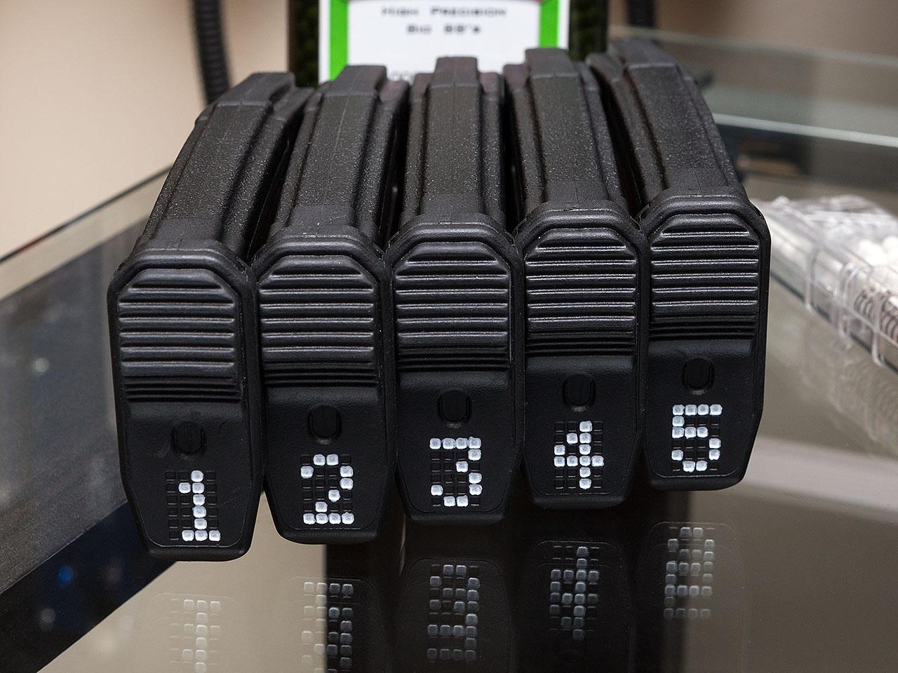 PTS EPM mags, numbered 1 through 5 r/airsoft