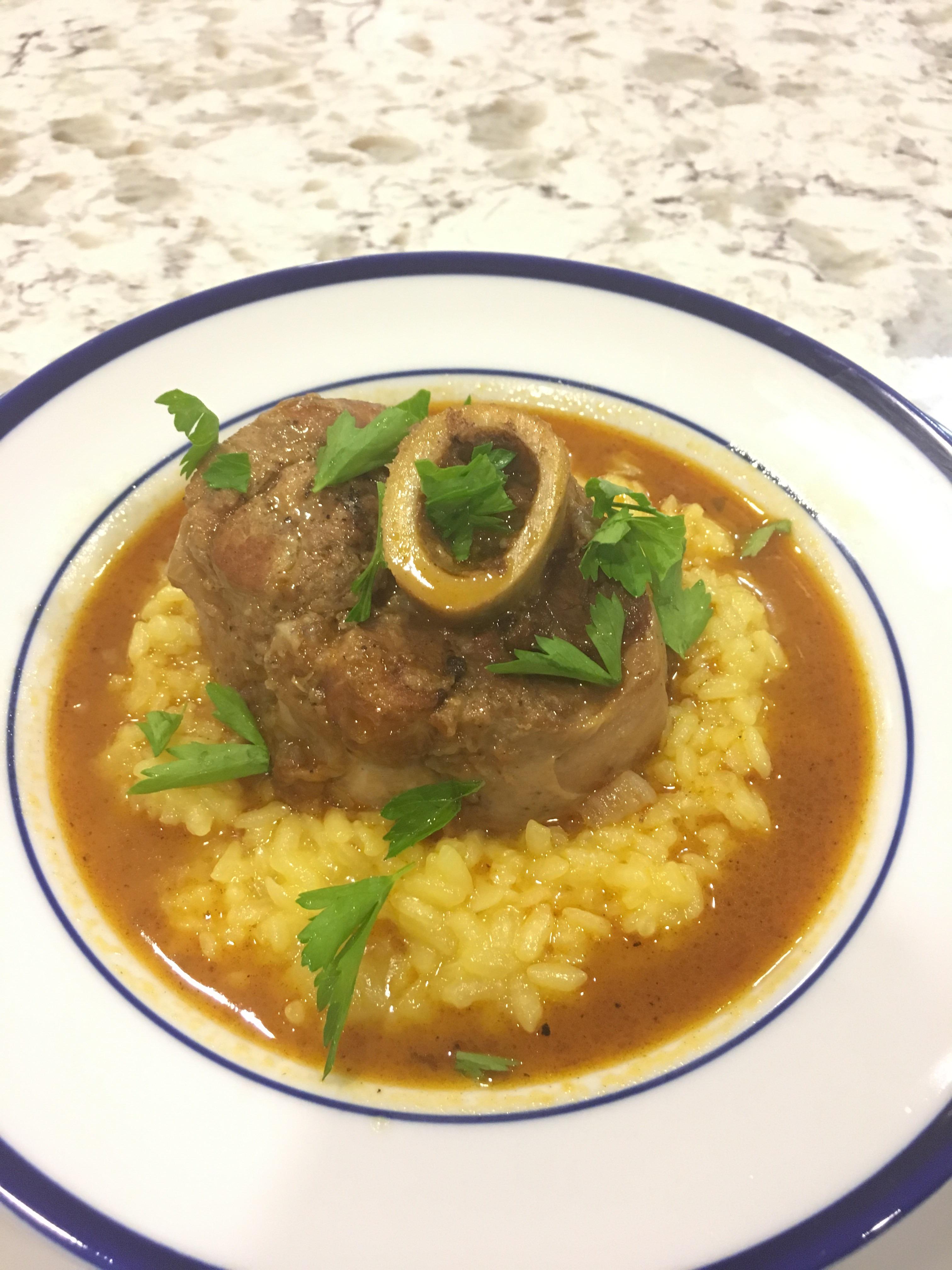 [Homemade] Osso Bucco alla Milanese with saffron risotto. r/food