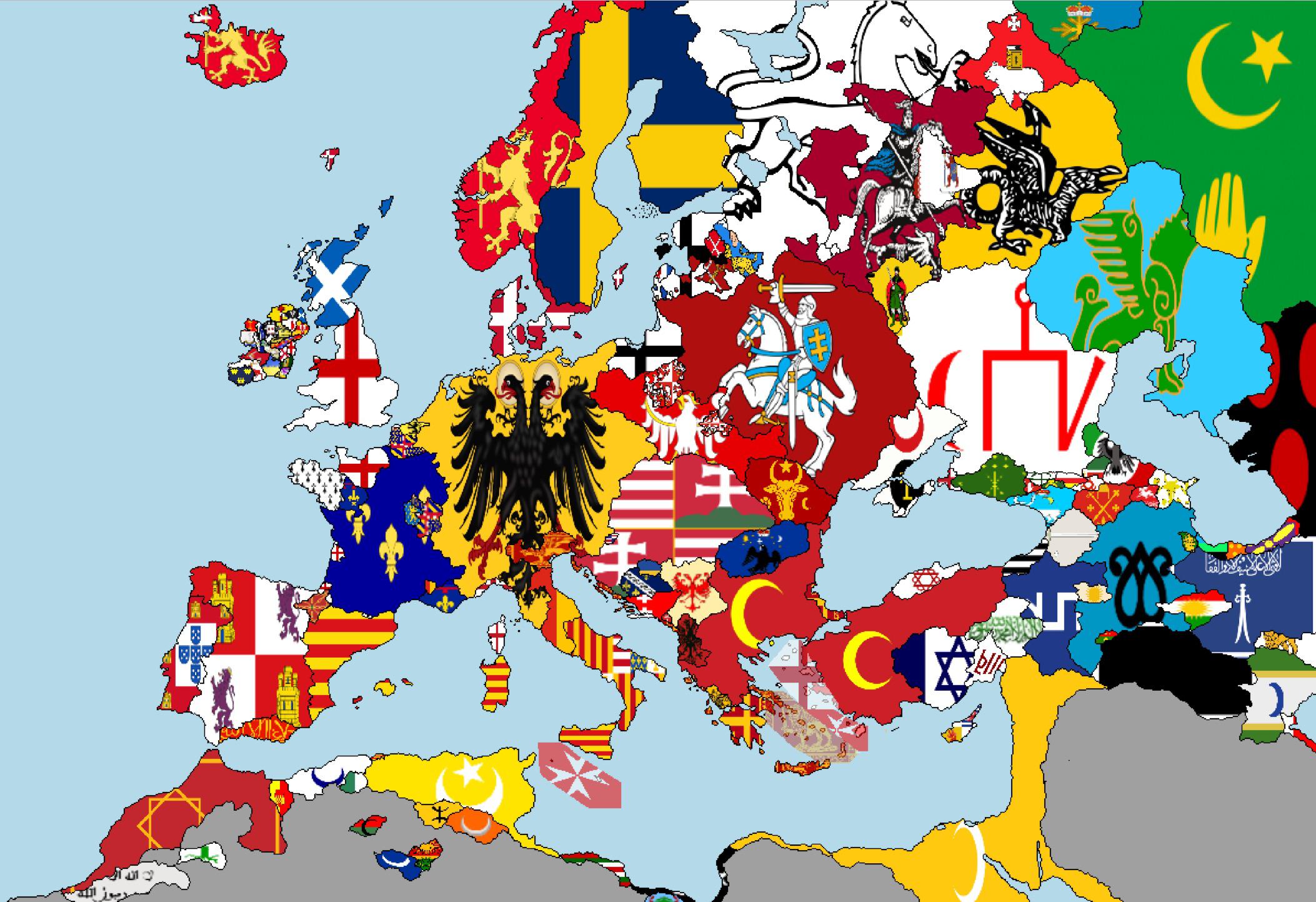This Flagmap of Europe r/MapPorn