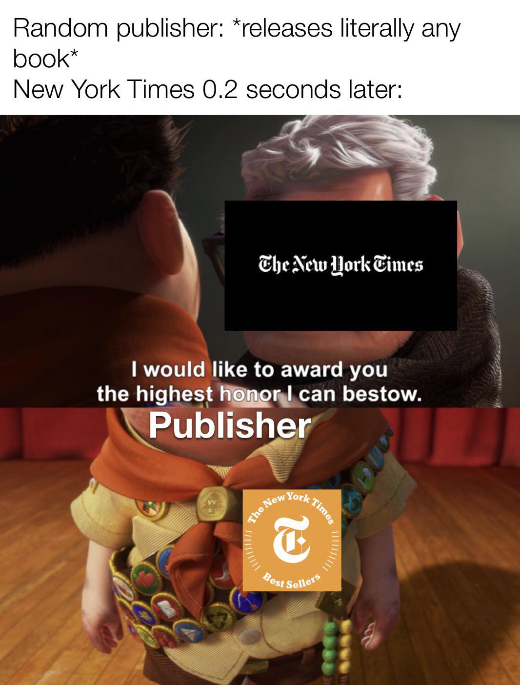 “New York Times 1 Best Selling Meme” r/memes