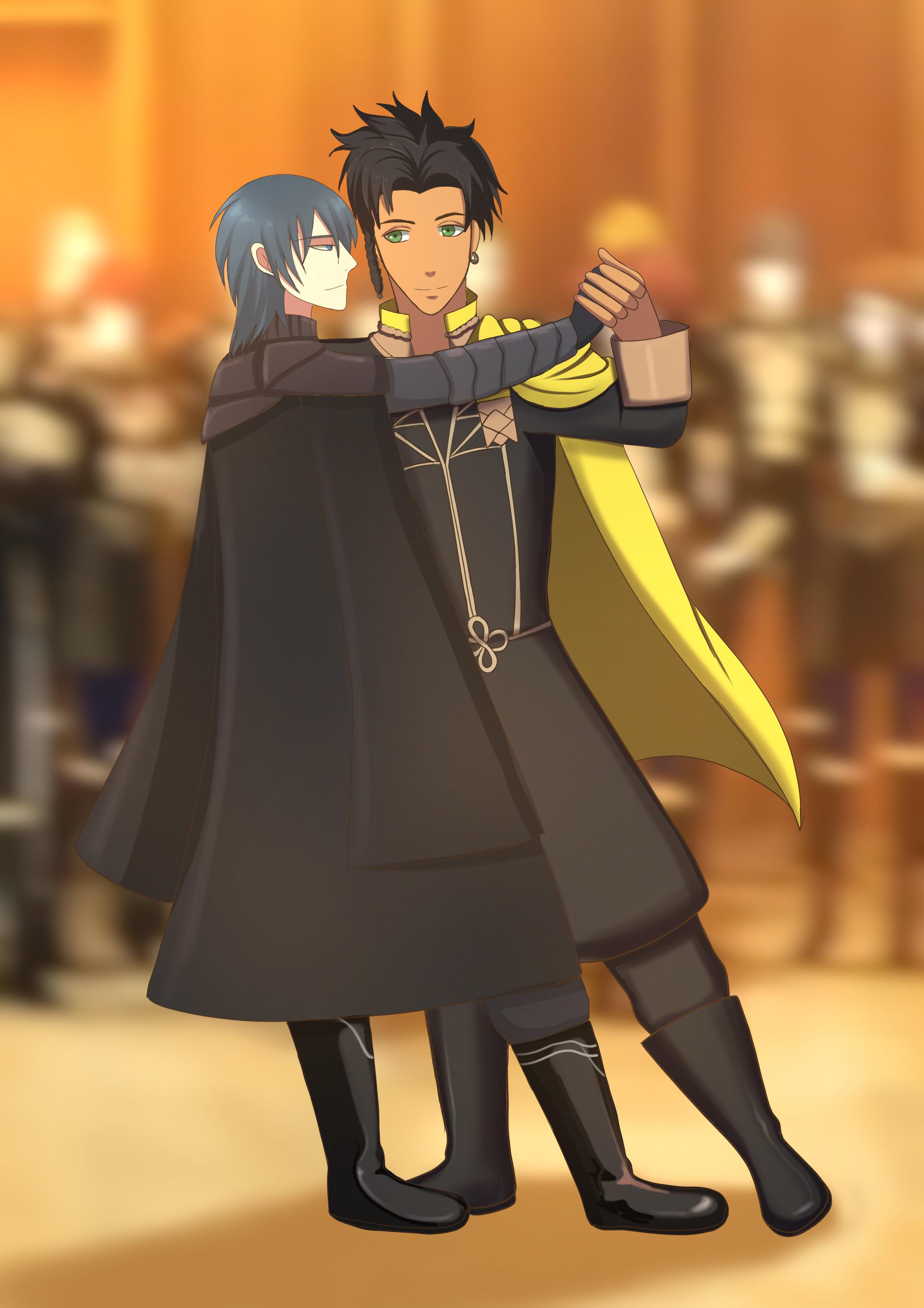 Claude and Byleth dancing r/fireemblem