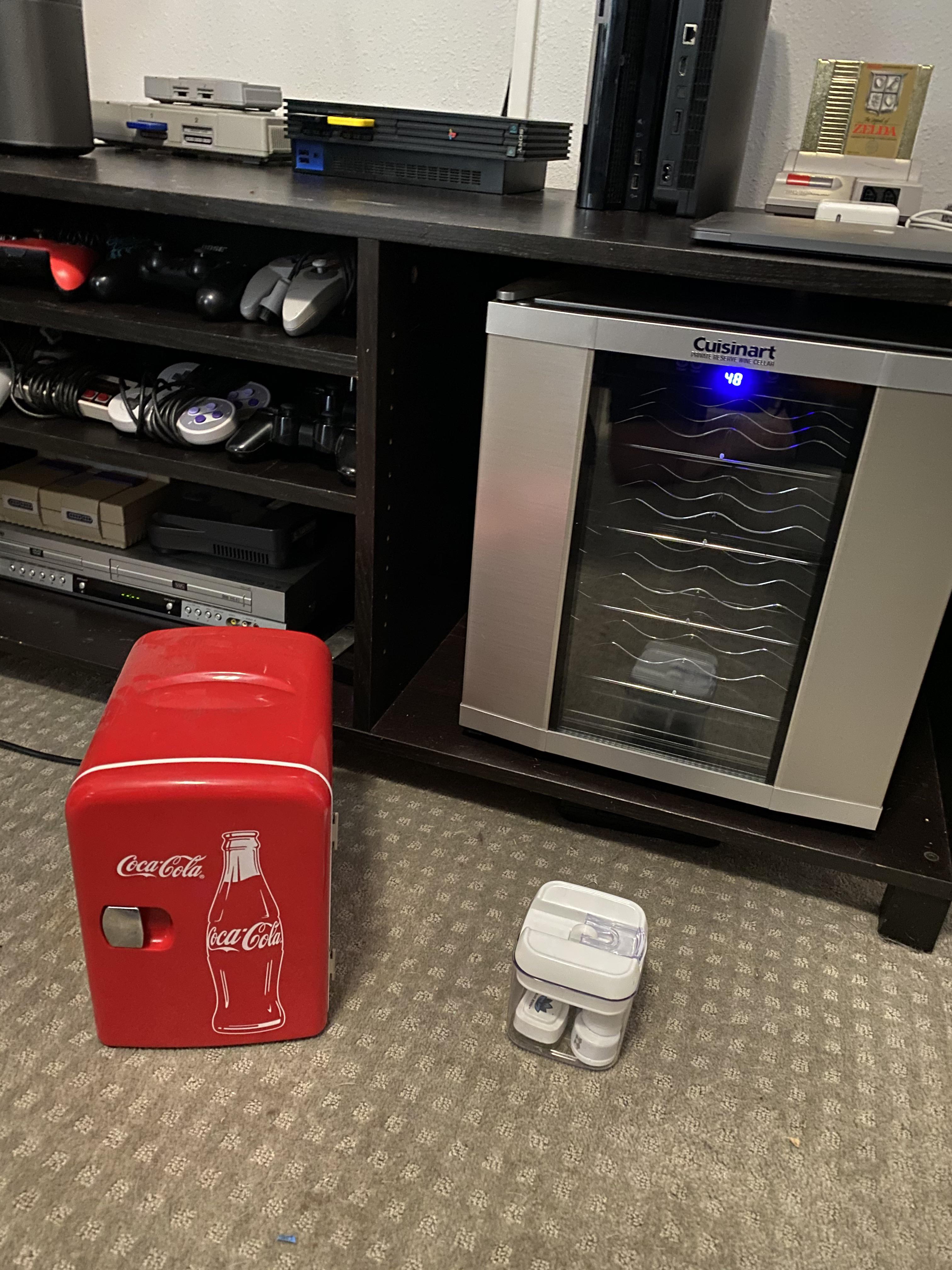 Upgraded the dab fridge and rearranging the dab lounge/game room as