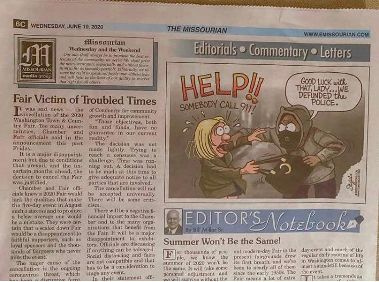 Missourian Newspaper Cartoon r/missouri