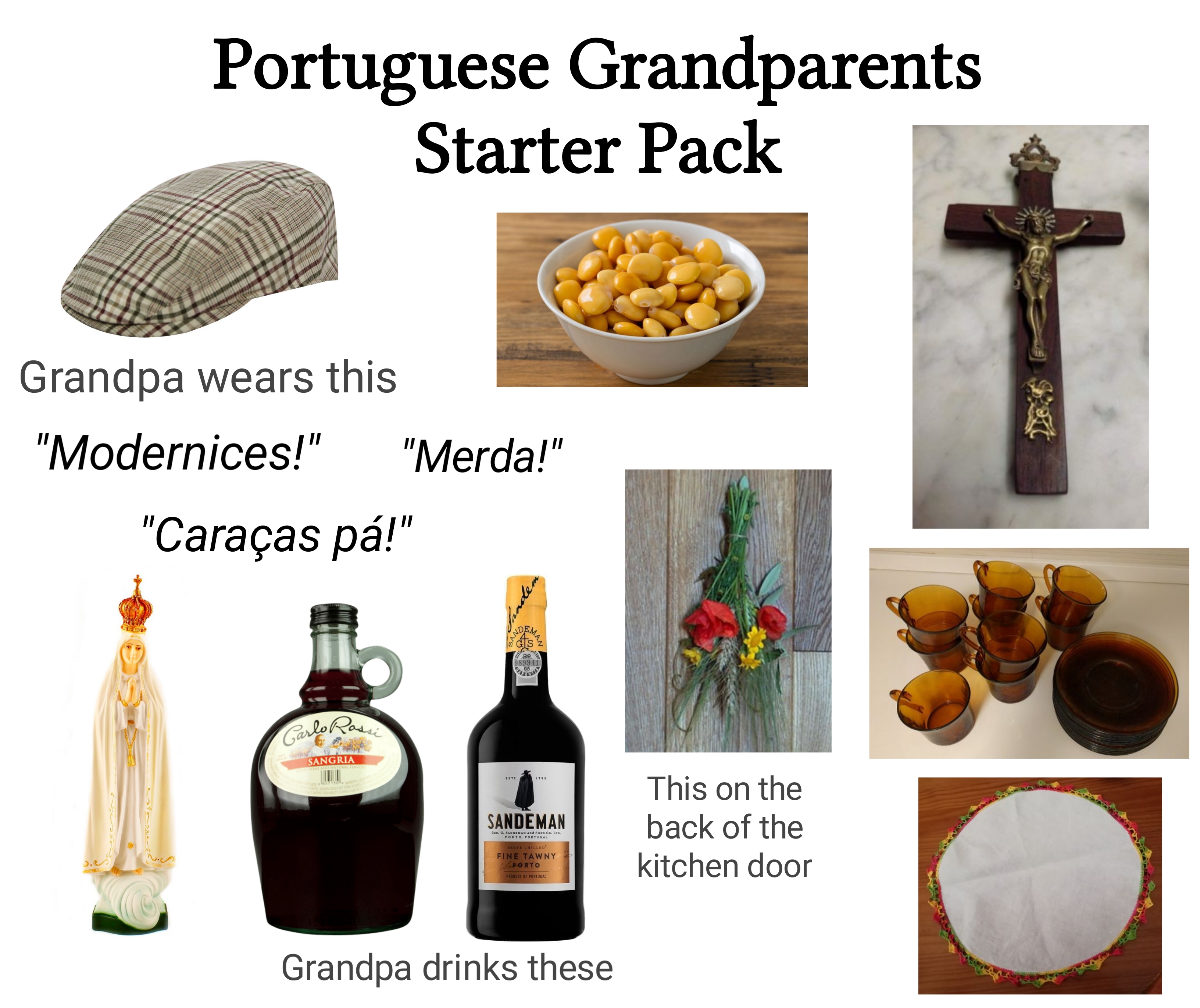 Portuguese Grandparents Starter Pack. It has a little more to it, but