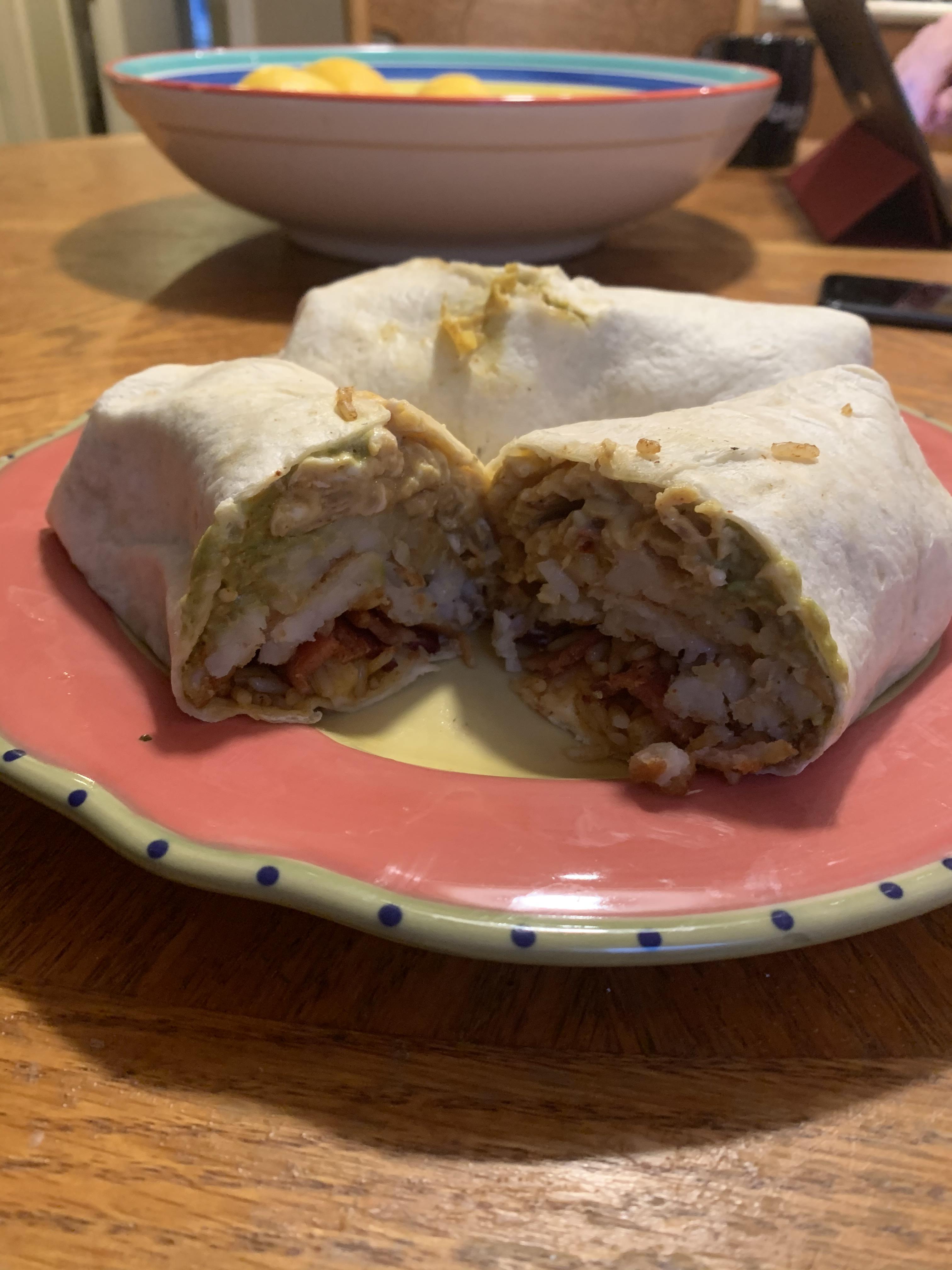 The infamous sam’s breakfast burrito (10/10 would wrap again) r