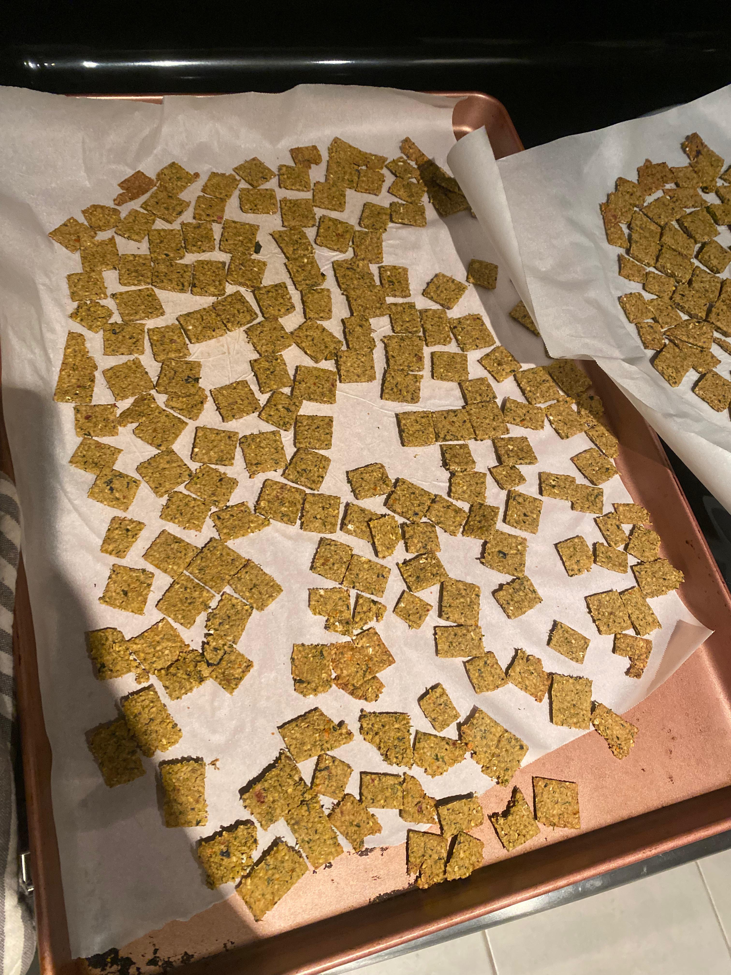 repurposed food scraps into dog treats ••• I keep all of my dogsafe