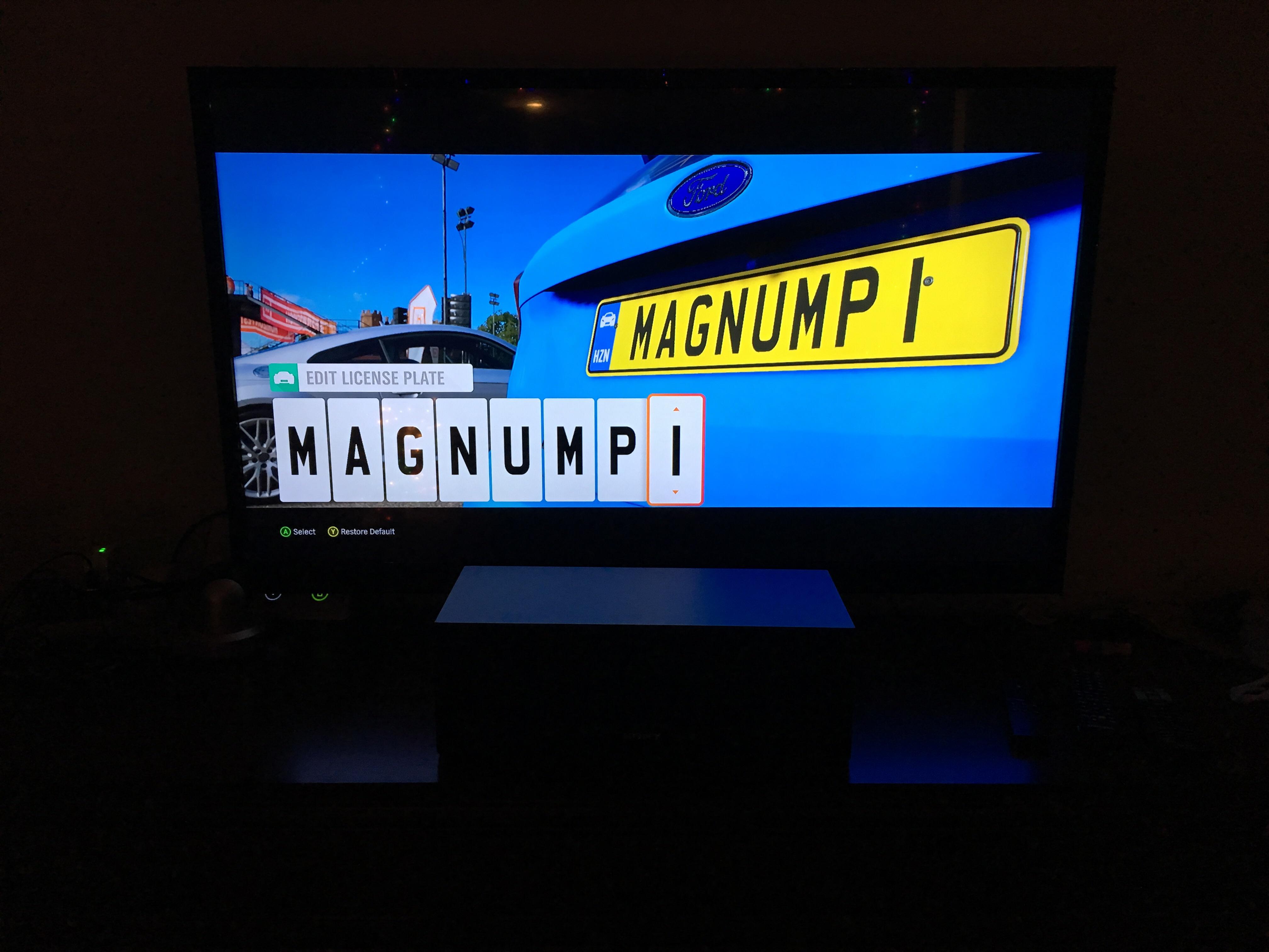 Recently bought a new Xbox and Forza Horizon 4 and blessed it with this