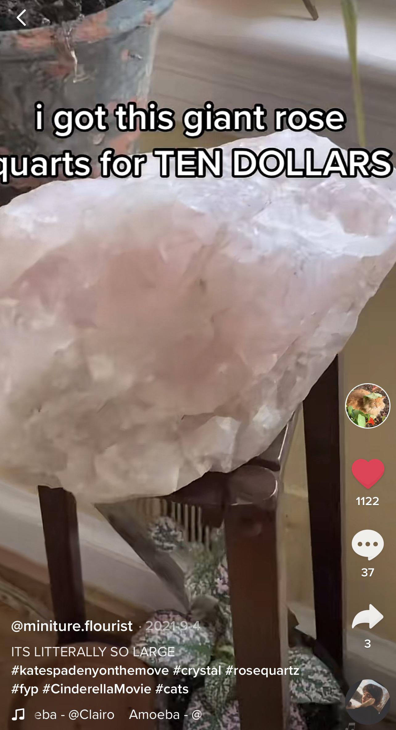 Where can I find a rose quartz this huge and raw for a good price? r