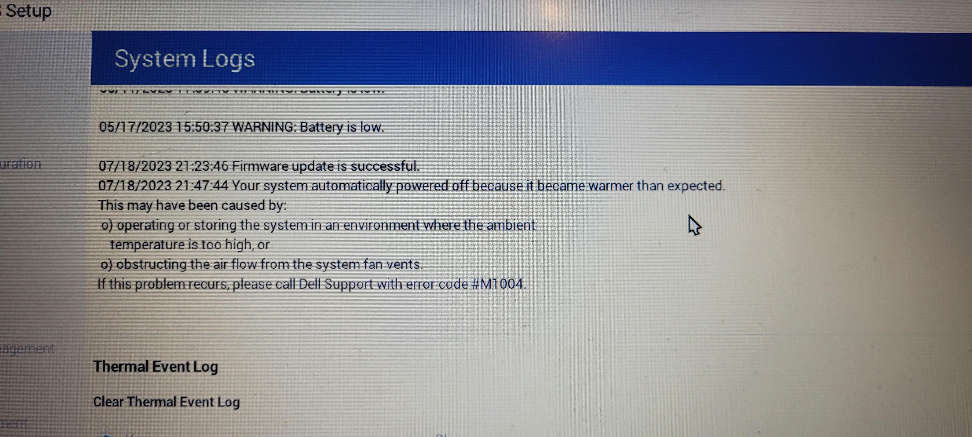 Firmware update (gone wrong) r/Dell