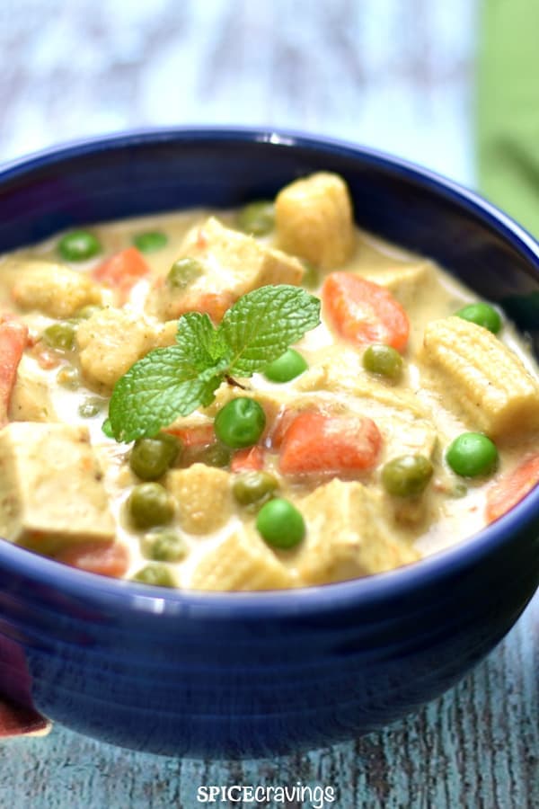 Thai Green Curry with Tofu r/veganrecipes