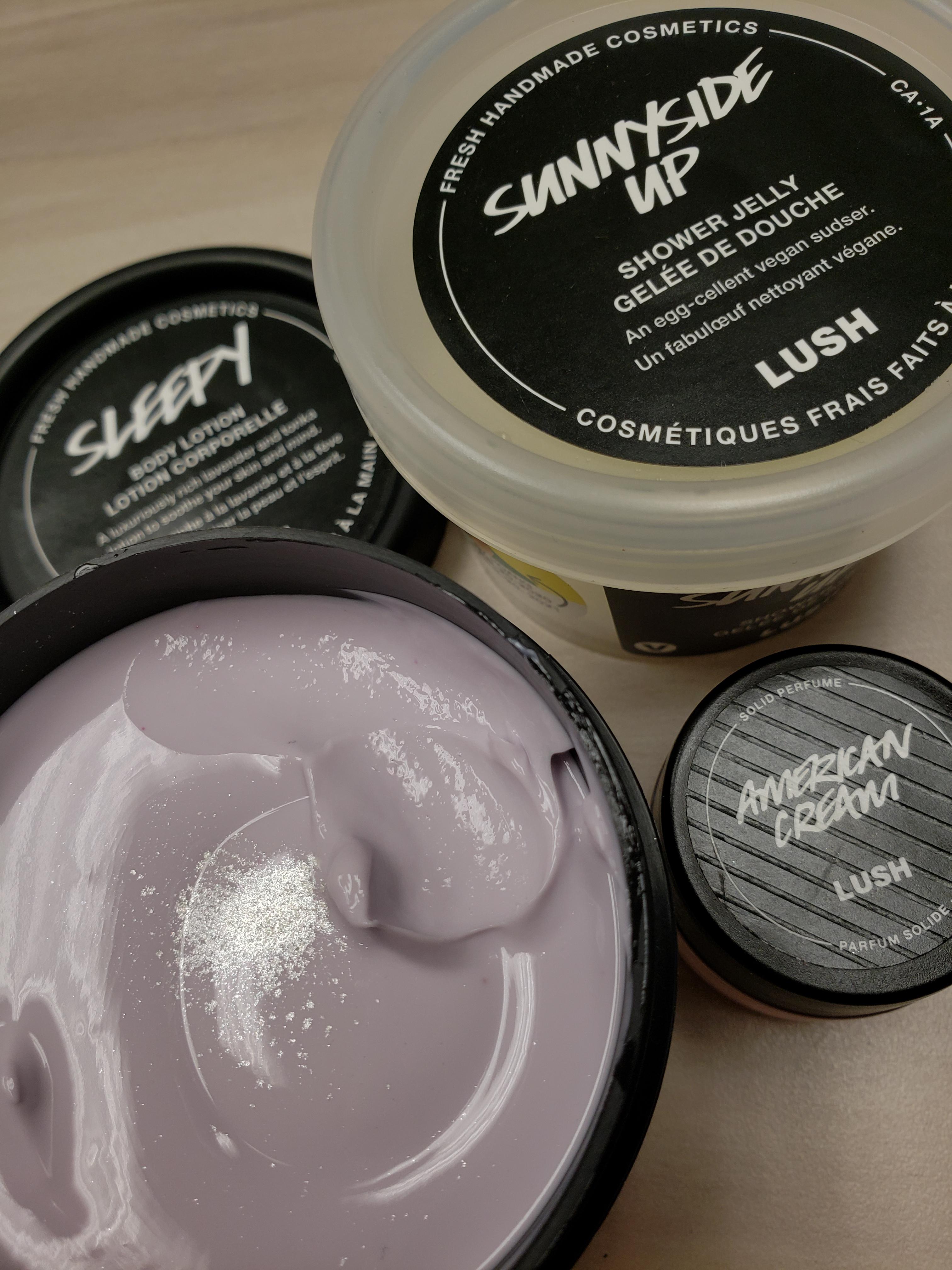 My first Sleepy lotion; the unexpected hint of silver glitter on the