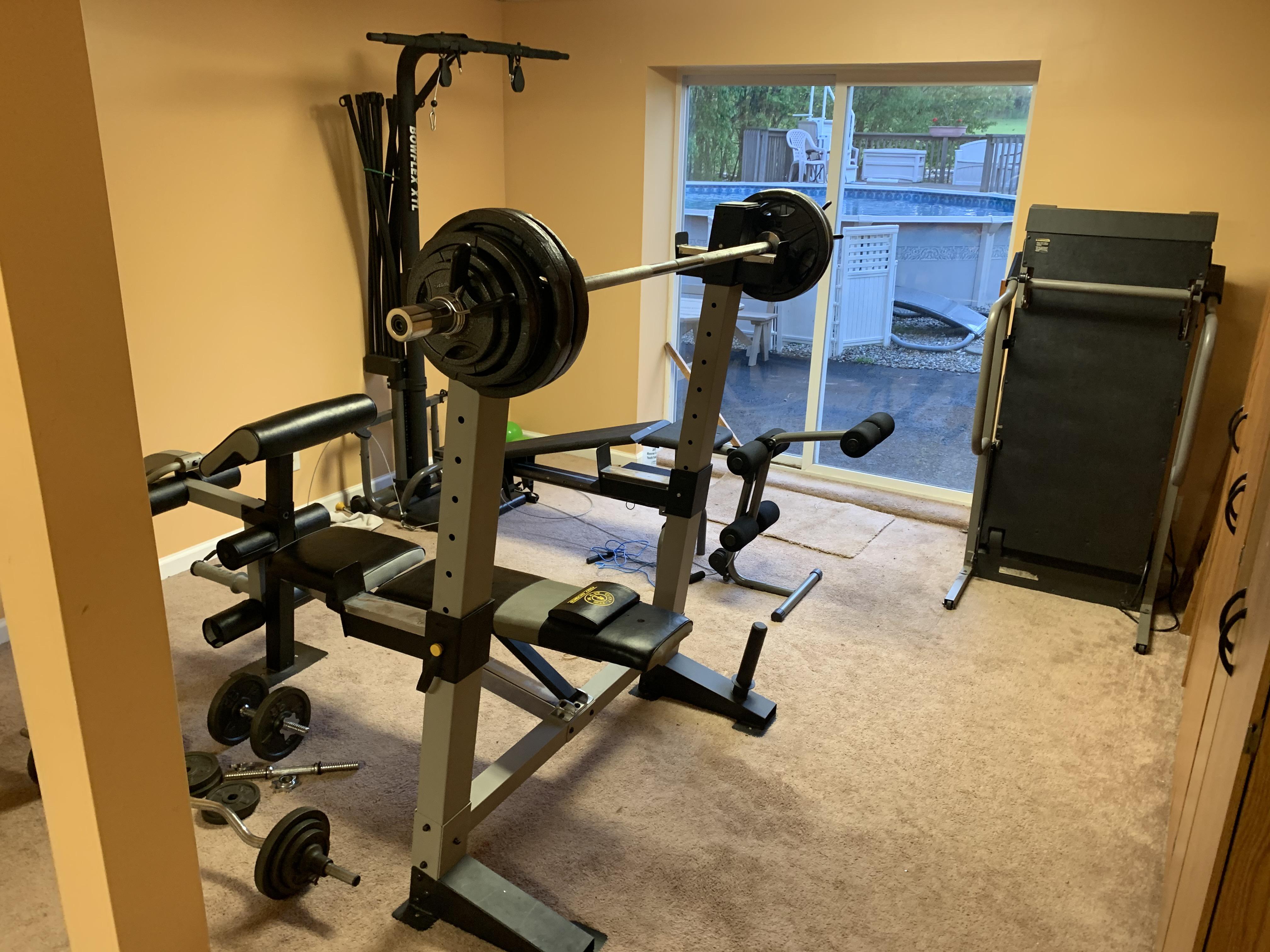 15 yrold's budget gym r/homegym