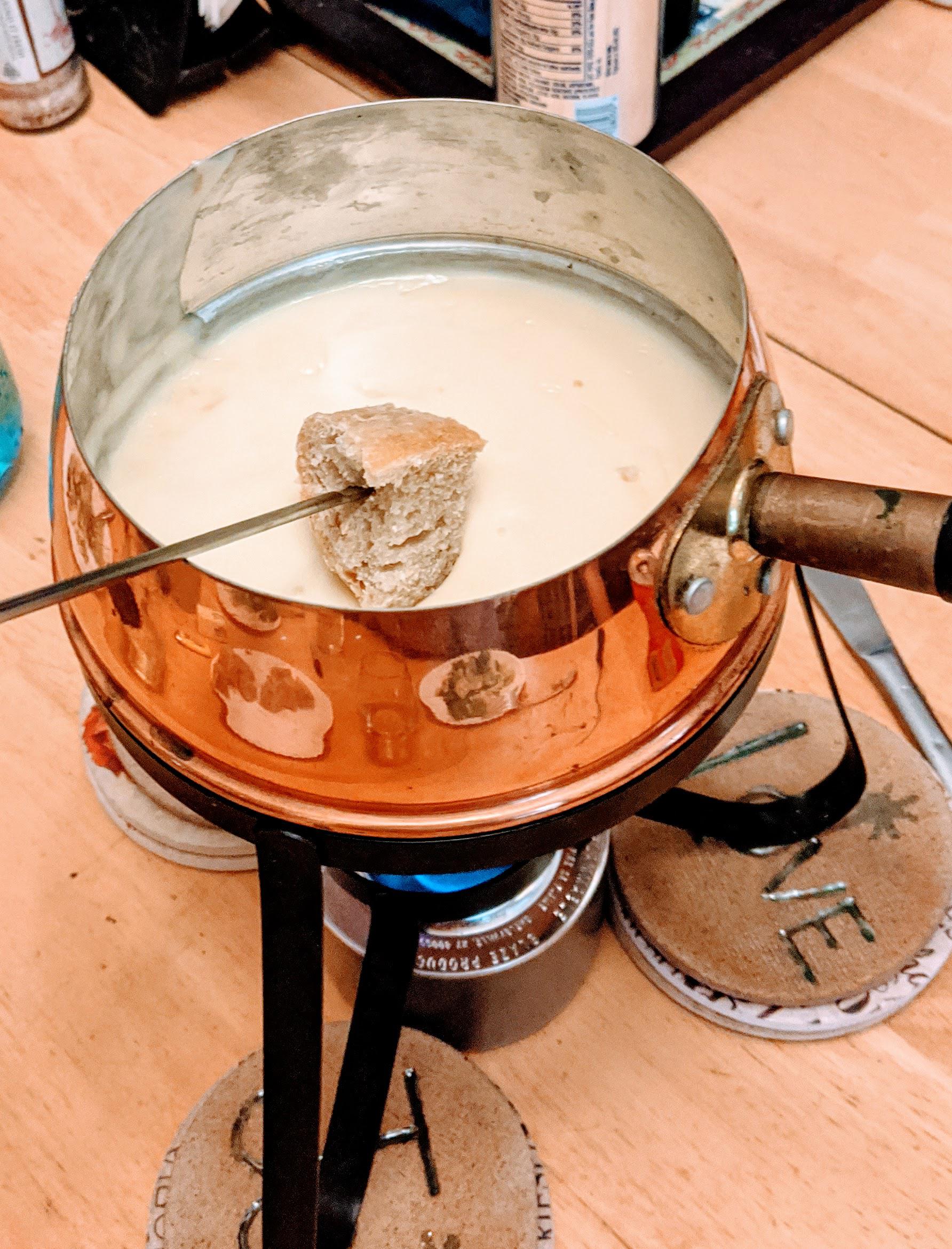 If your fondue breaks no matter what you do, put it in a blender. The