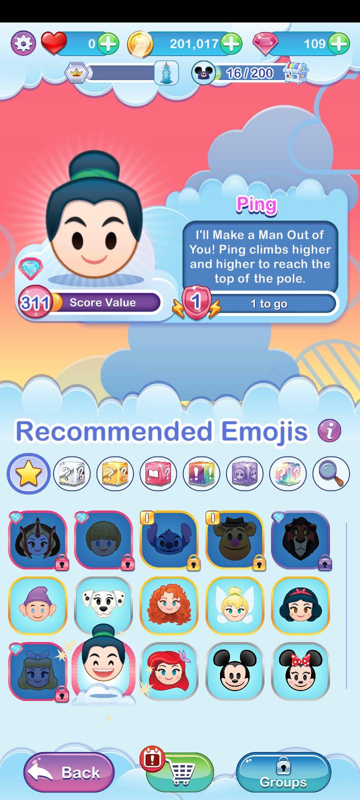 My disney princess token box emoji was Ping! r/disneyemojiblitz
