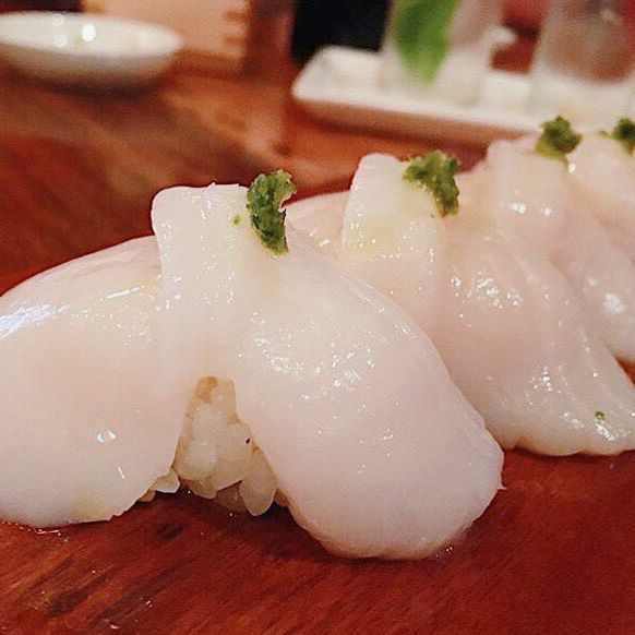 Nama Hotate! Dayboat scallop with fresh yuzu kosho r/sushi