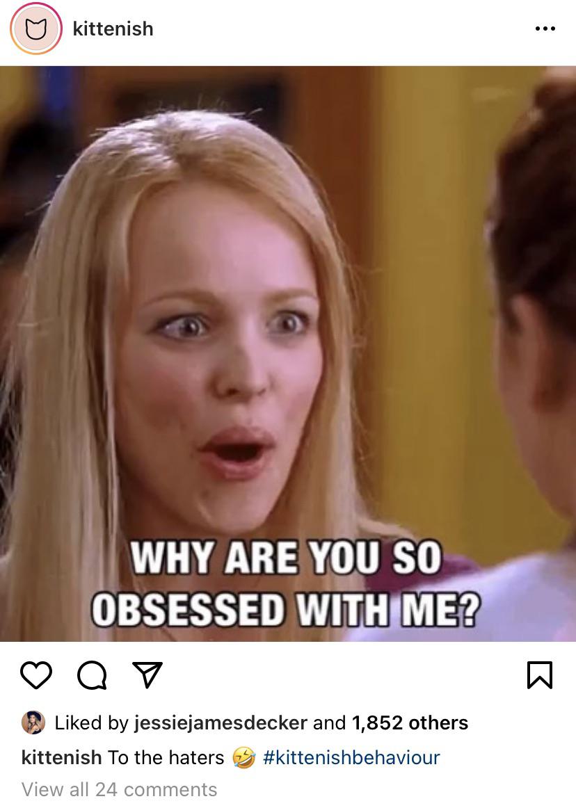 Sending us messages from the Kittenish account now r/jjdandfamily