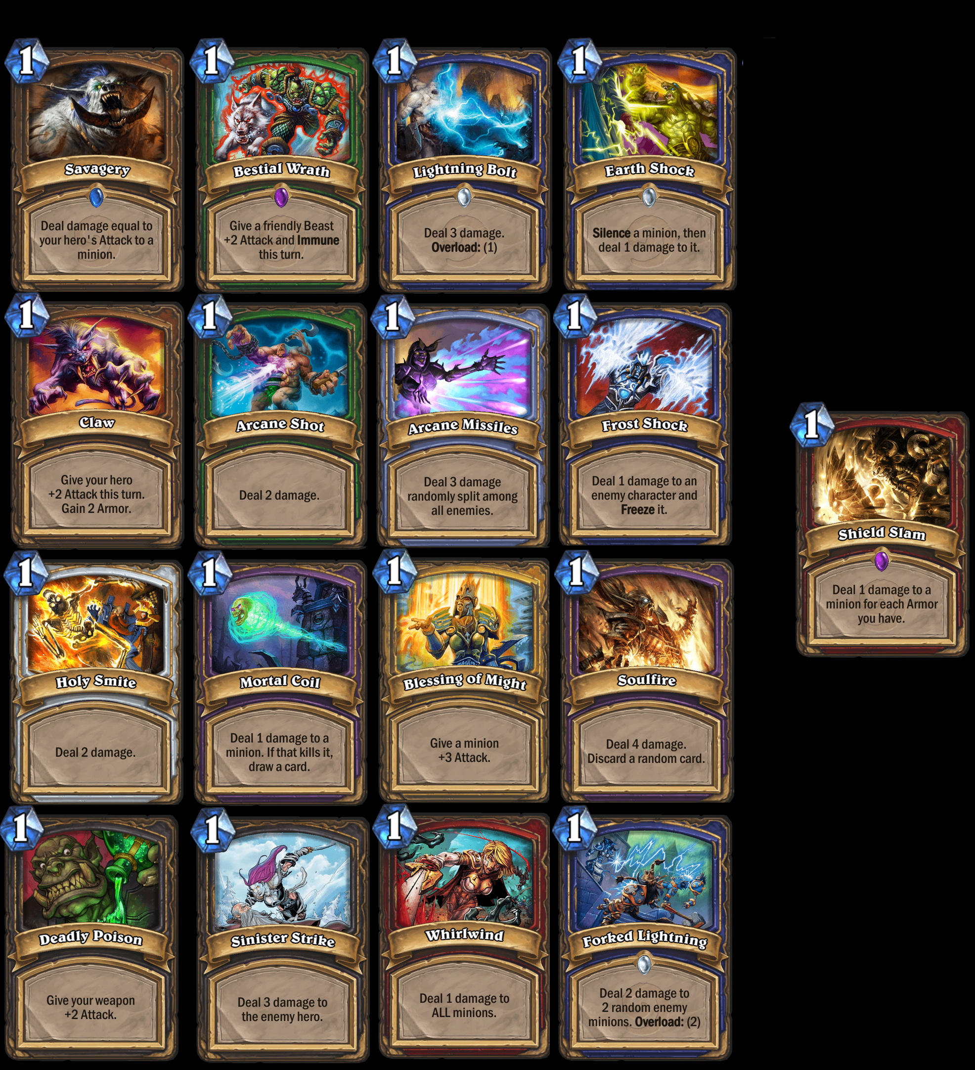 Made a small collection of the classic/basic sets 1 mana deal 13