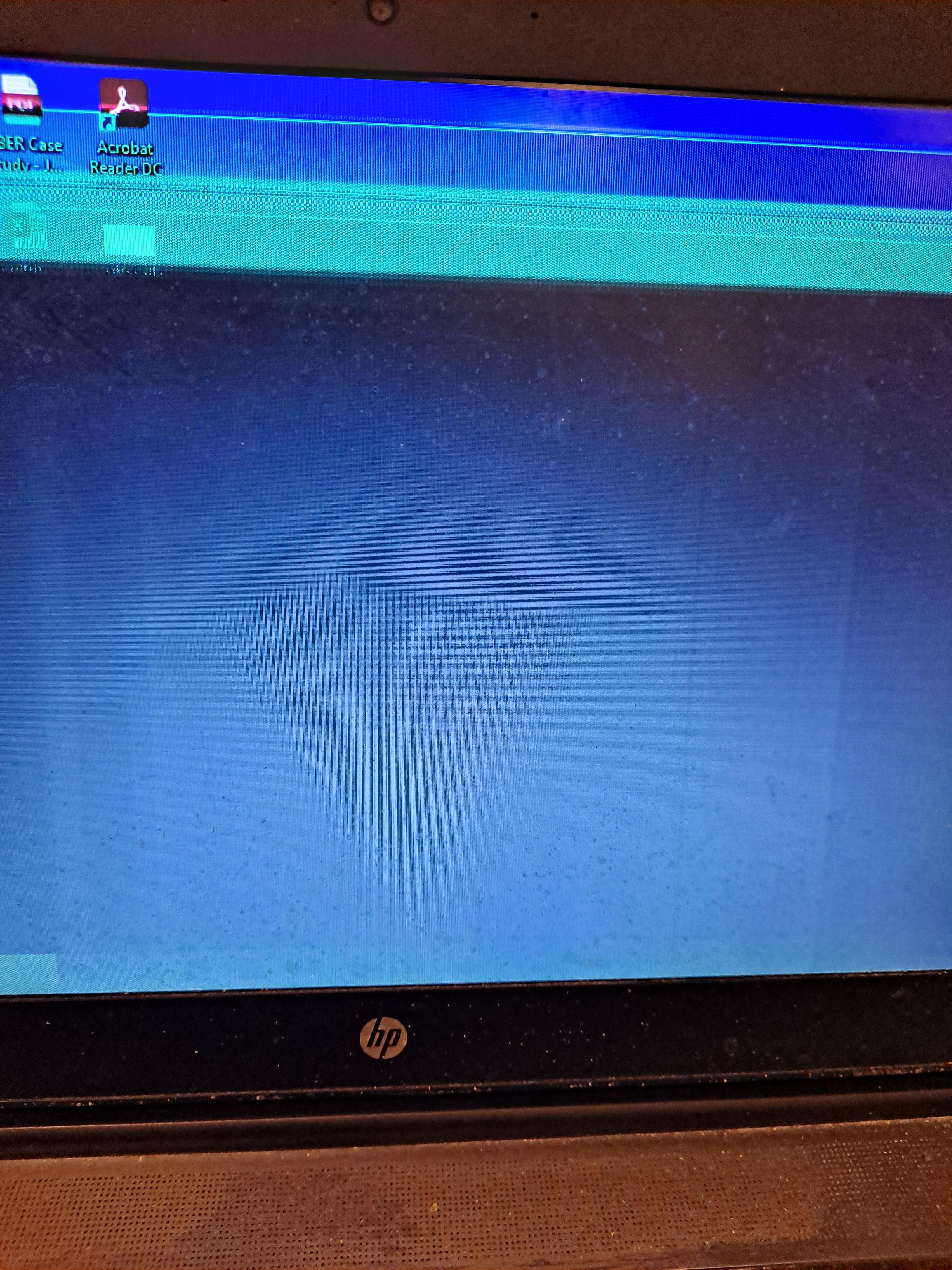 Horizontal lines and then black screen. I have no idea how to fix and I