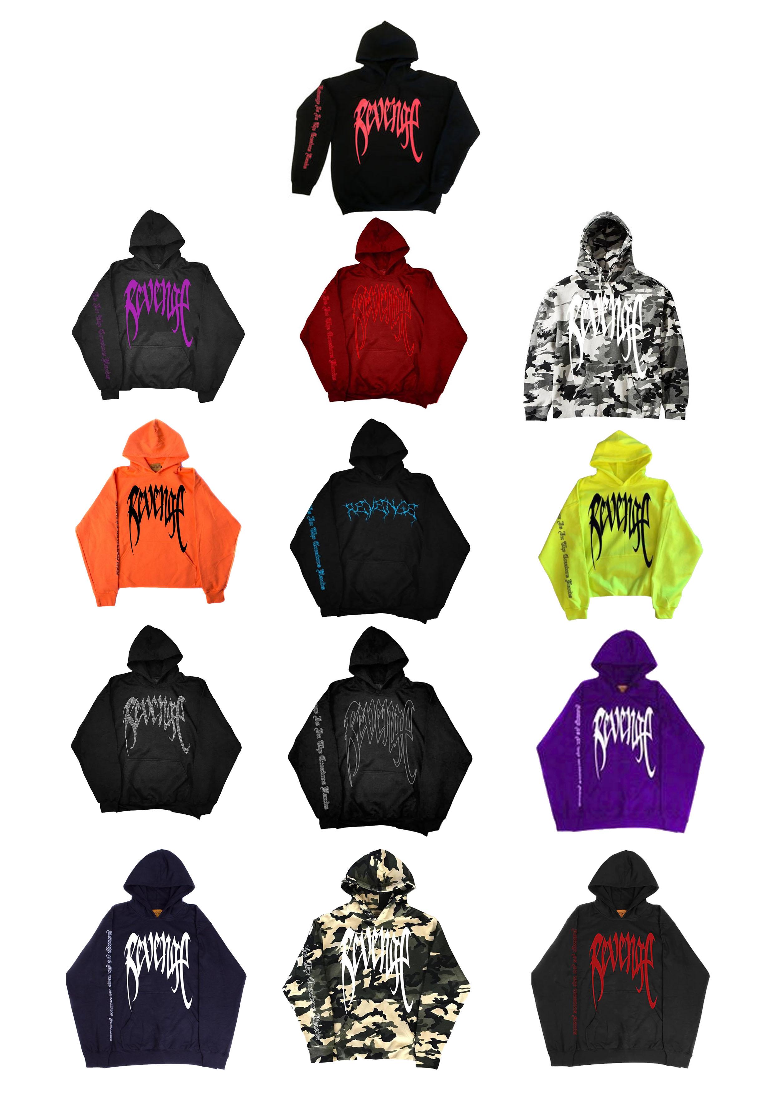 Mostly Full Collection of Revenge Hoodies Any more to add? r