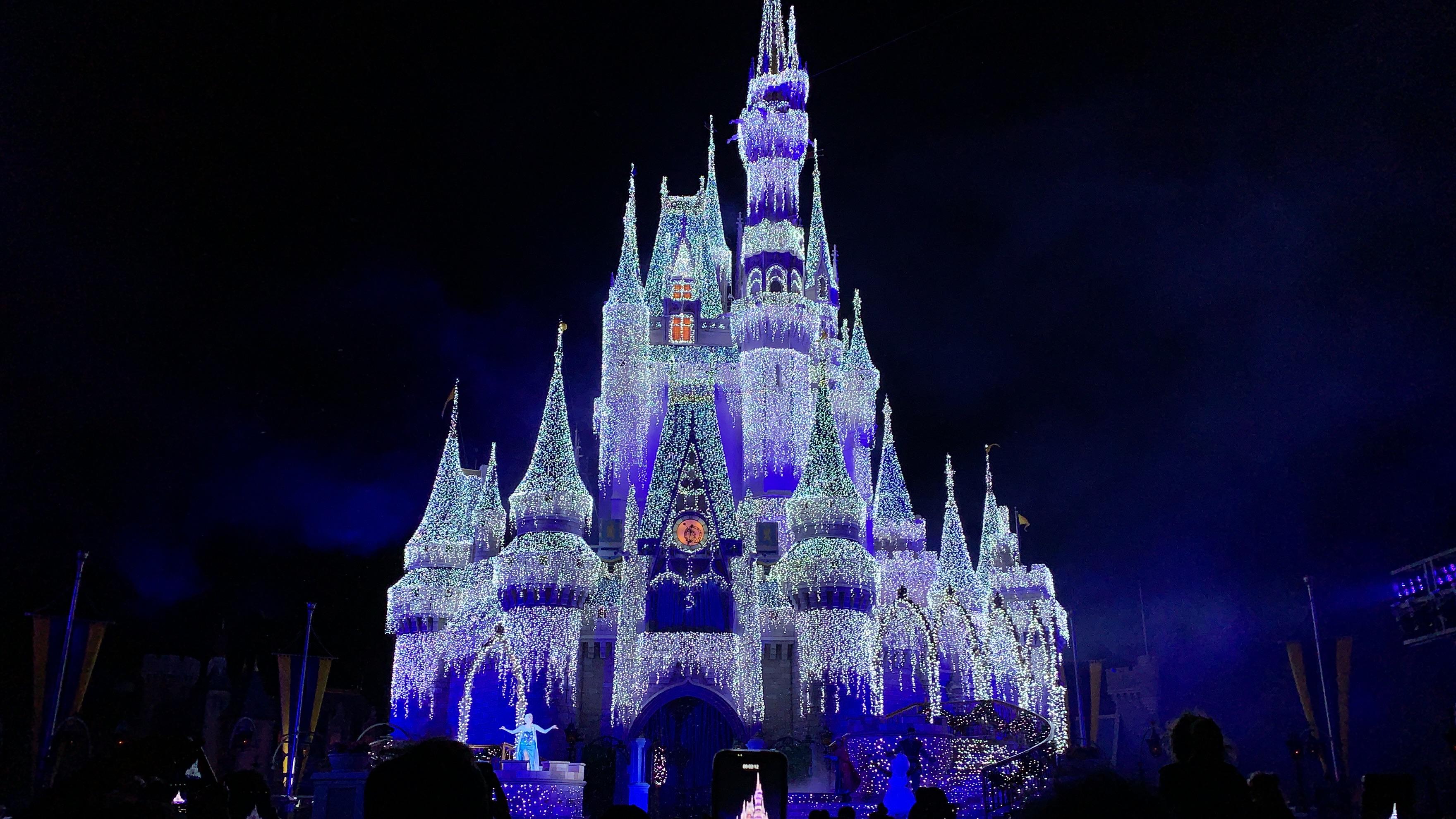 A transformed "Elsa" Castle! It was so magnificent and extremely