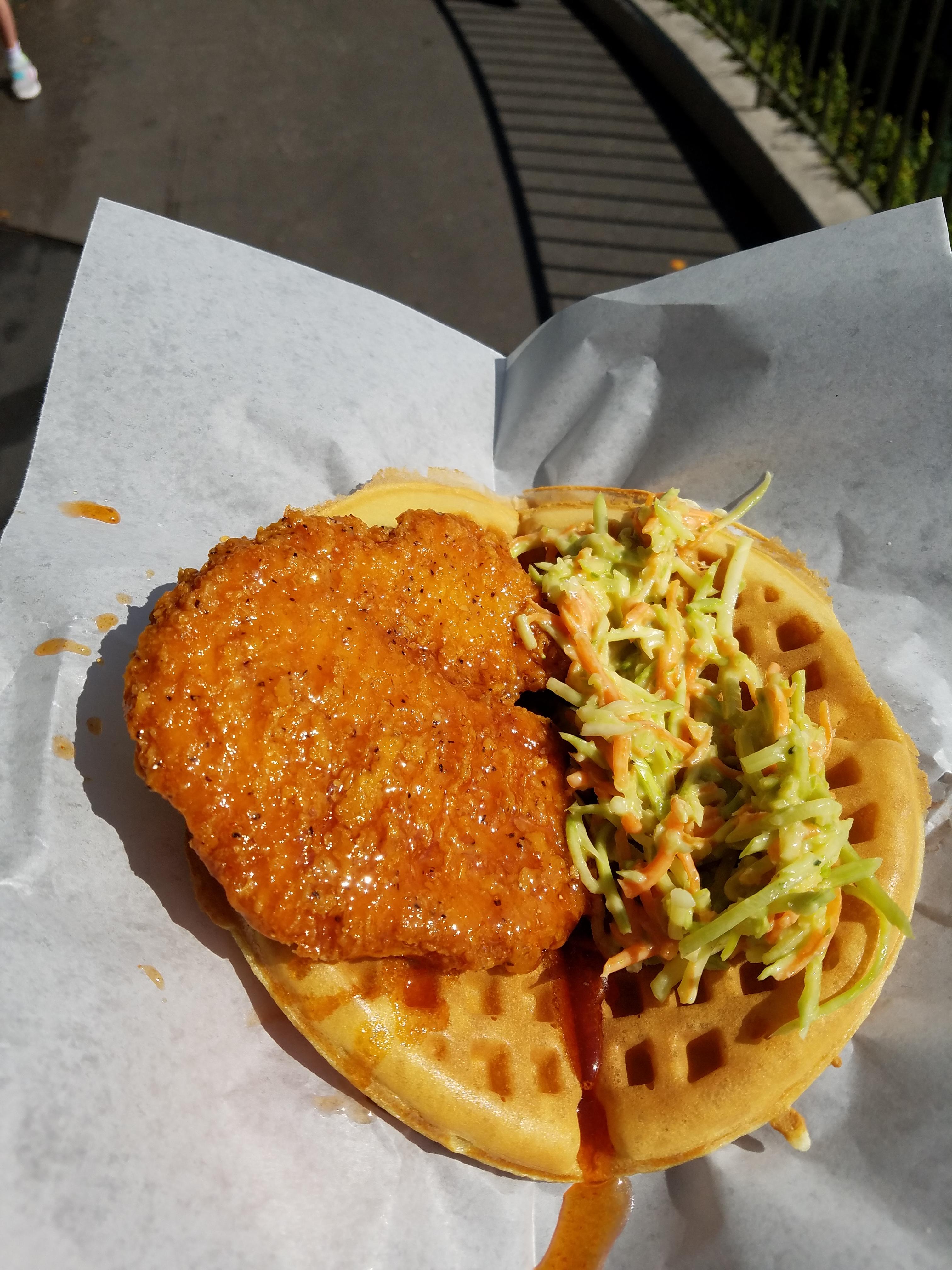 Disney brought back the Spicy Chicken Waffle Sandwich at Magic Kingdom