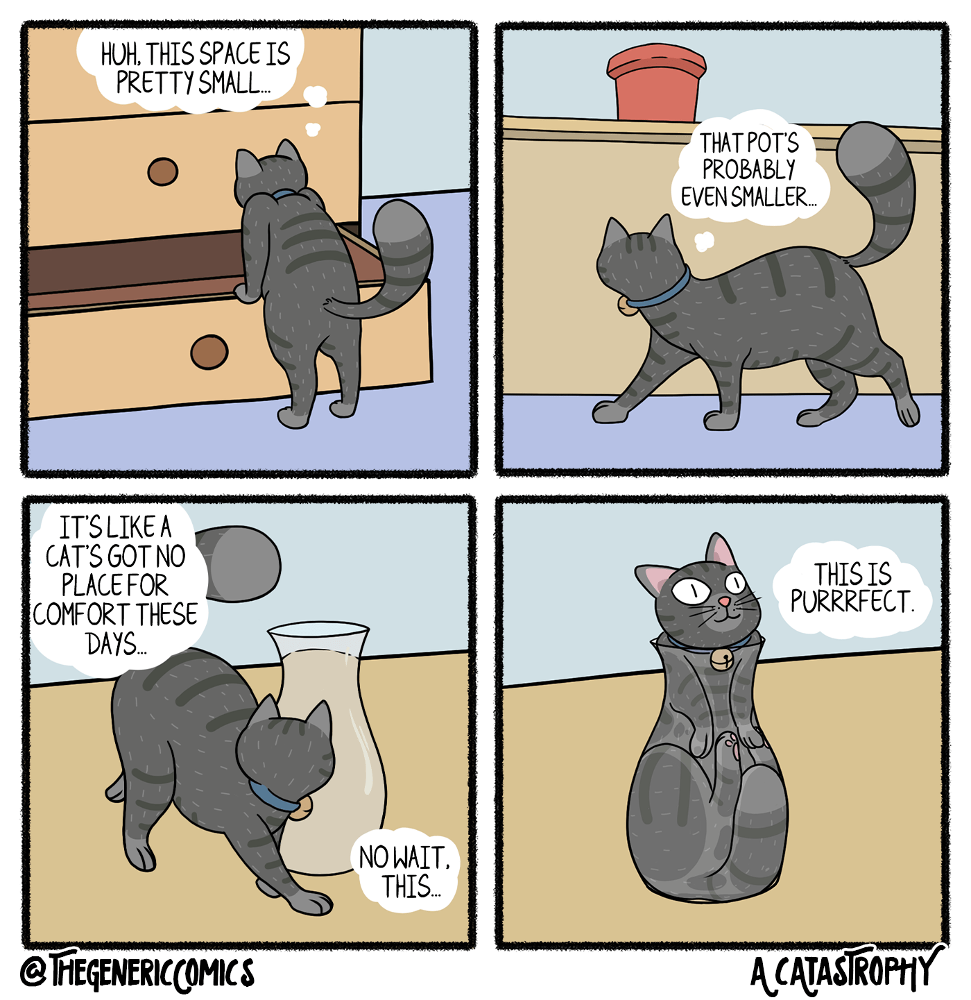 A comic about cats being liquid! r/catsareliquid
