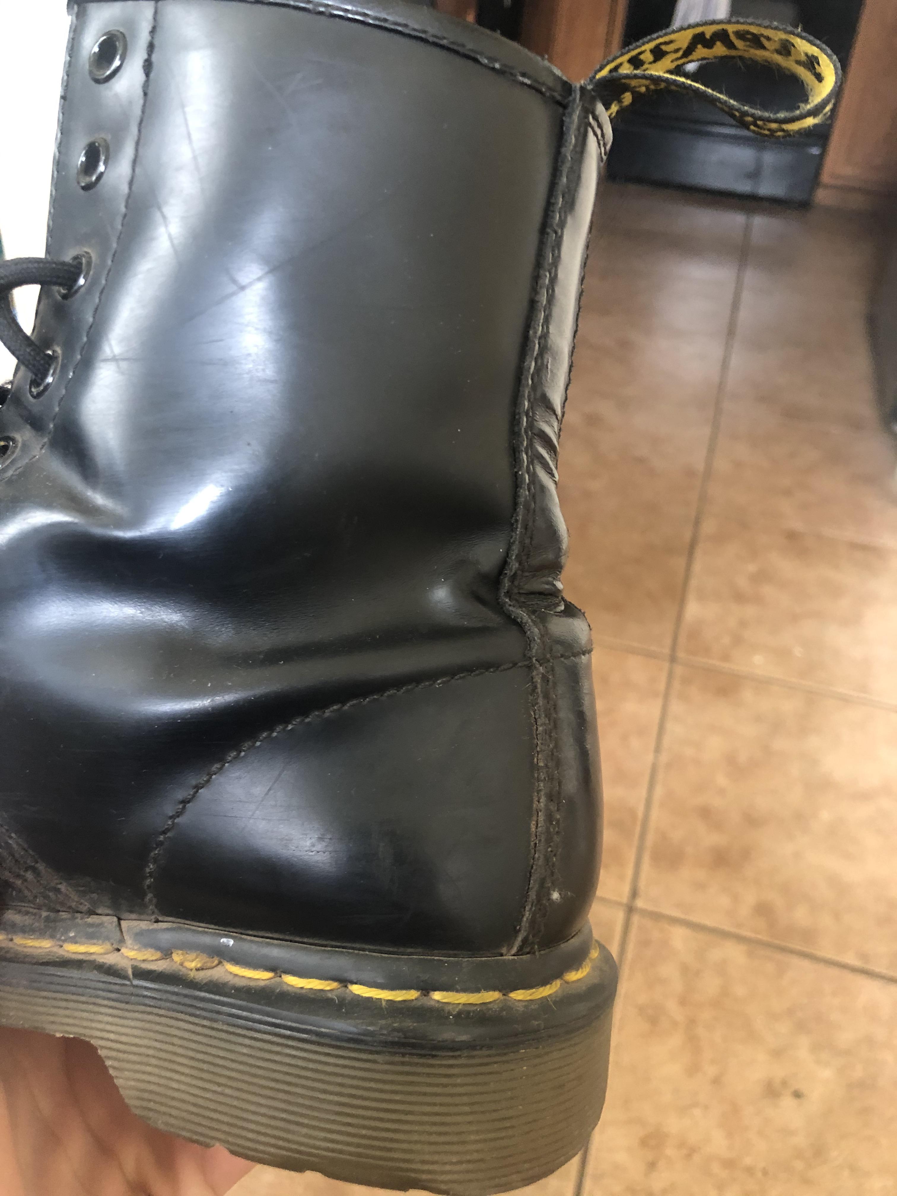 My leather Doc Martens are giving my blisters after three years of use