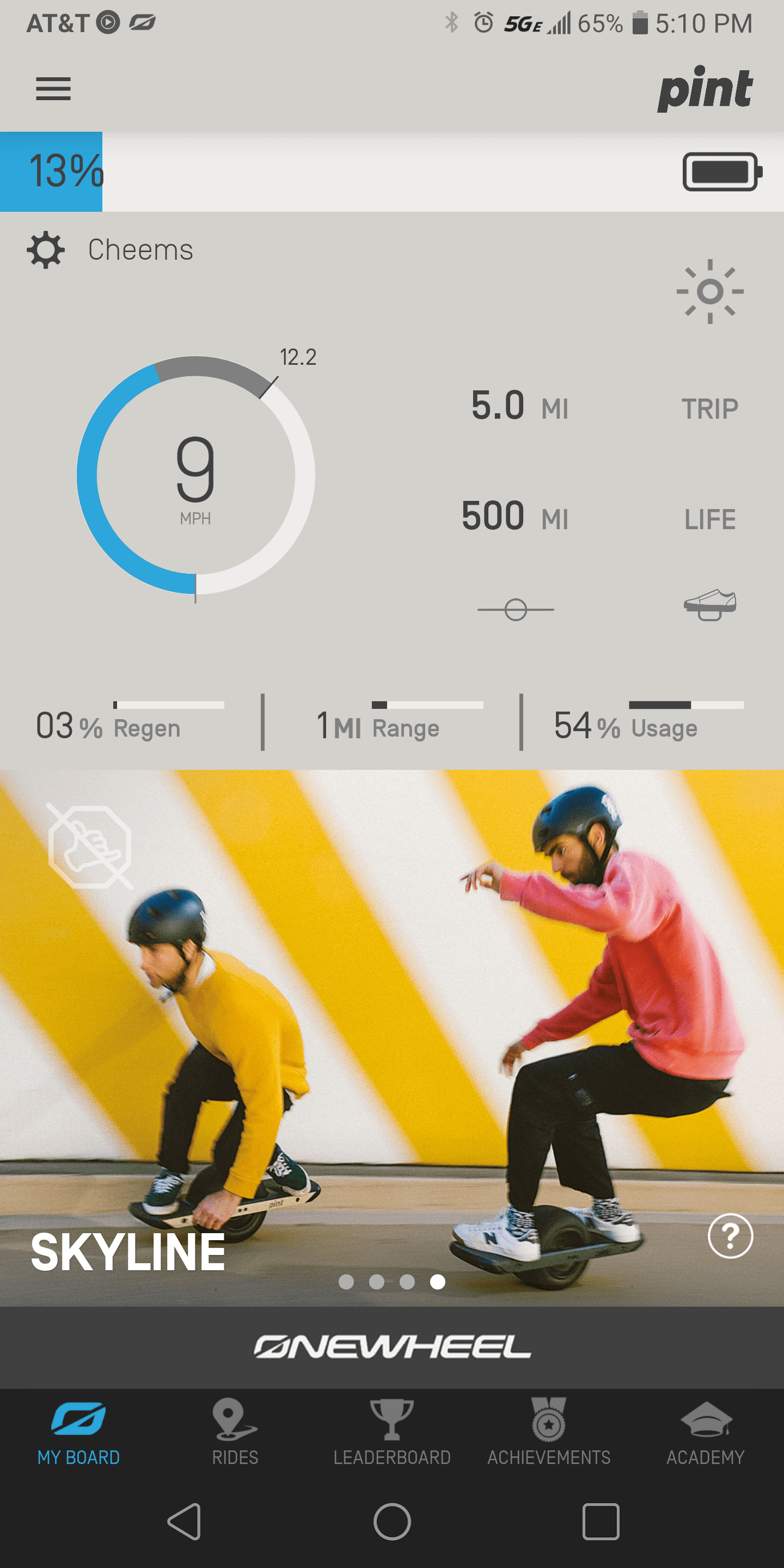 After about 9 months, I hit 500 miles! Cheems is doing pretty well so