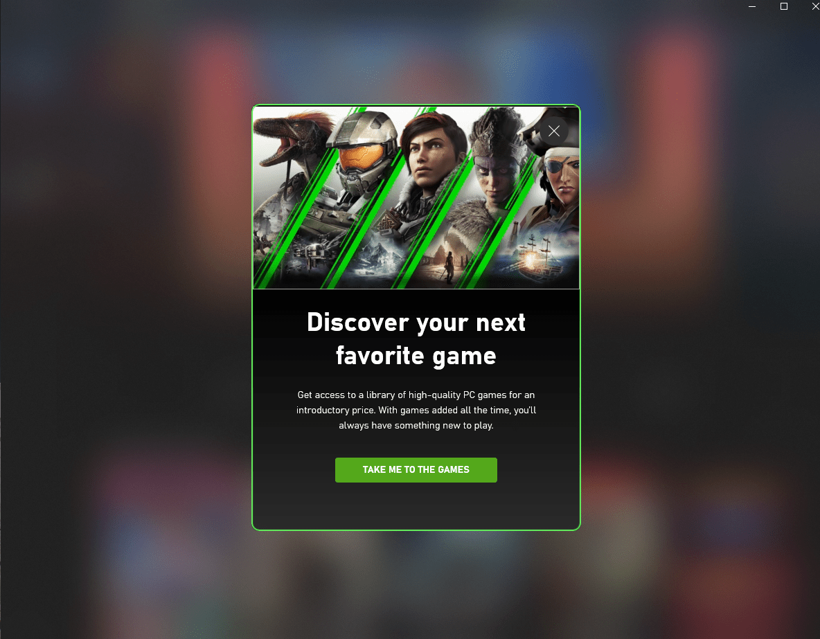 Any way to remove this splash screen on the PC Xbox app? Shows every