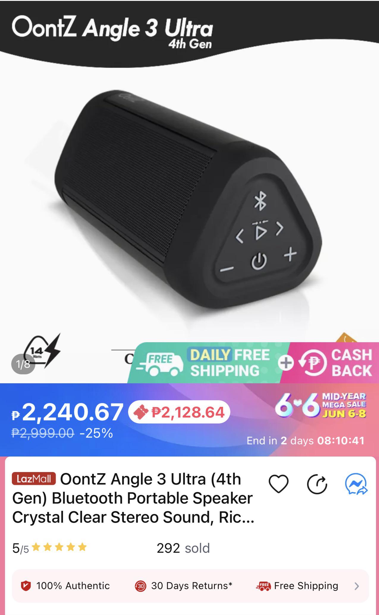 Thoughts on the Oontz Angle 3 Ultra 4th Gen? r/Bluetooth_Speakers