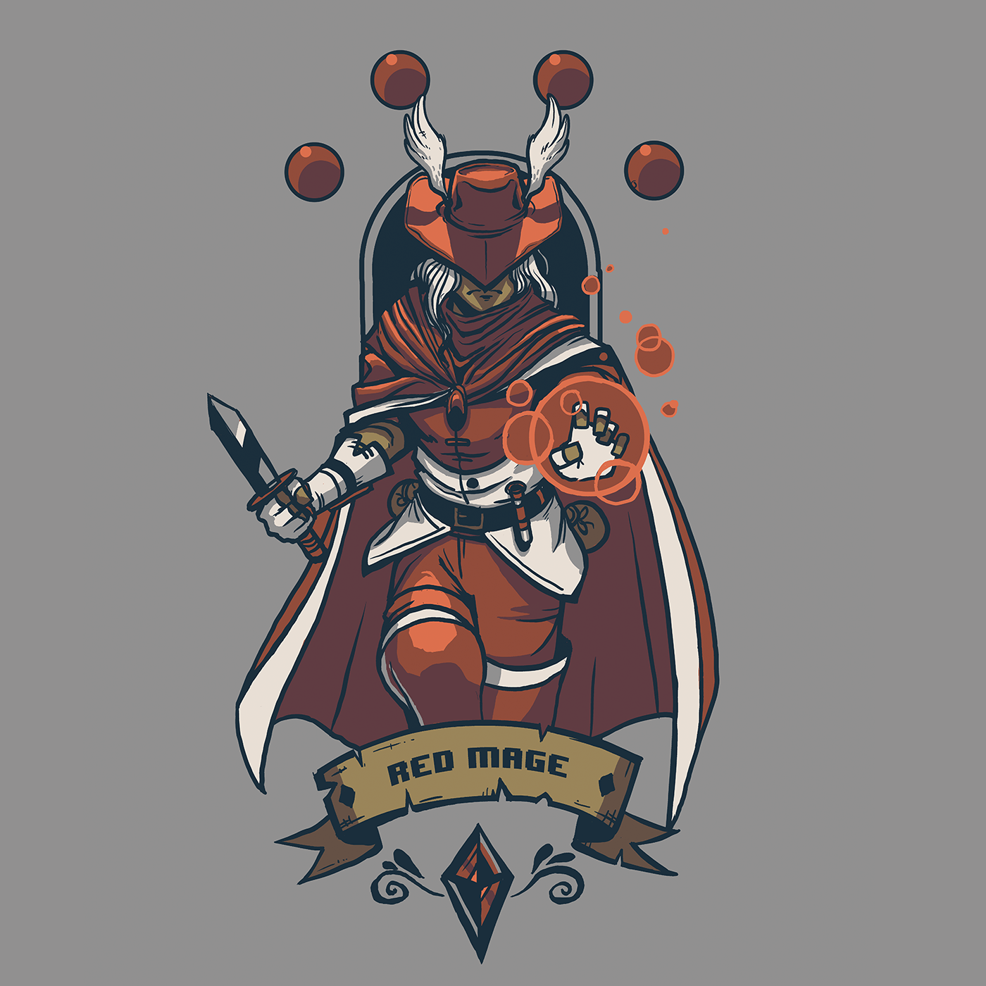 Red Mage Fan Art FFI FinalFantasy