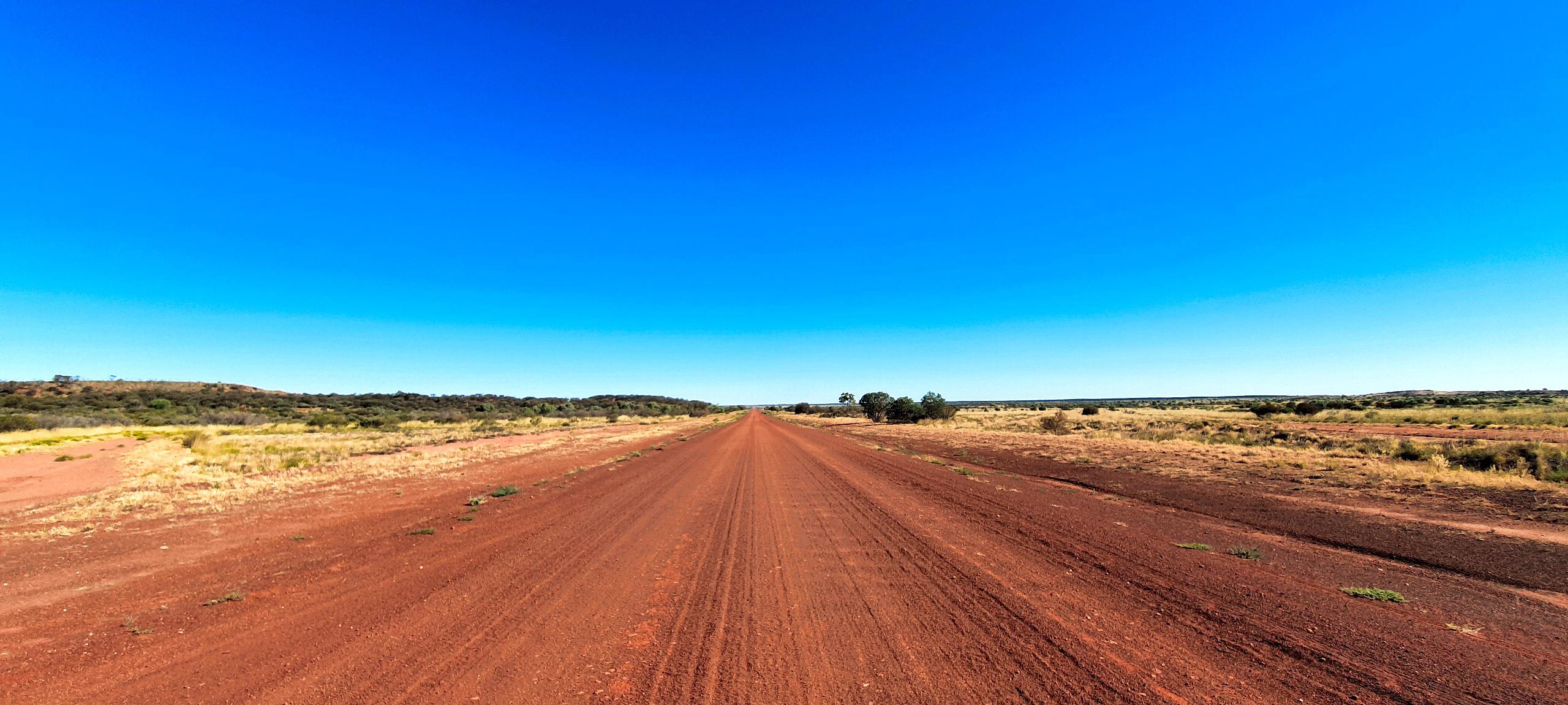 Great Central Road in Western Australia. 1,000km corrugated dirt road