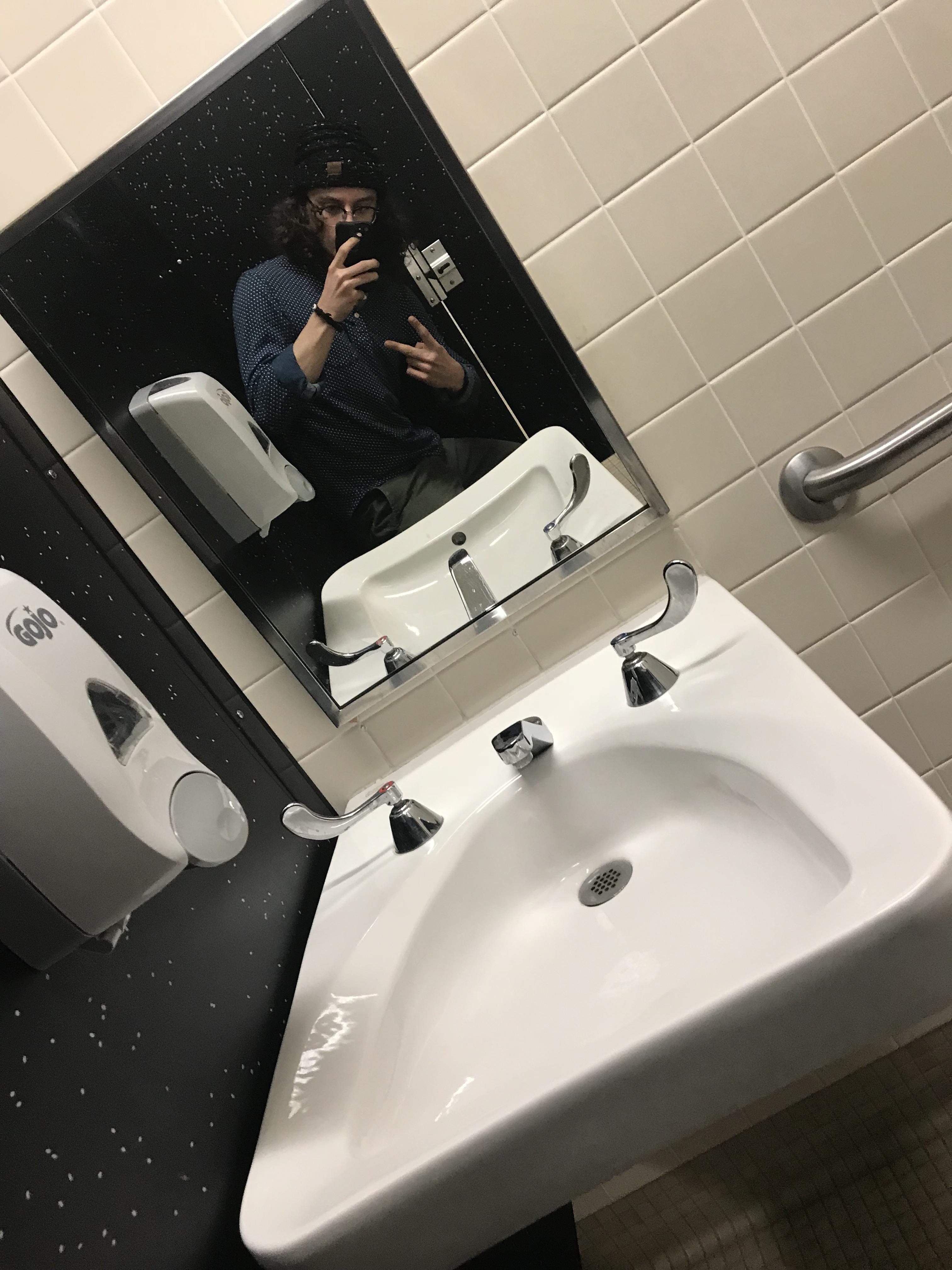 My school has started putting sinks and mirrors built for handicapped
