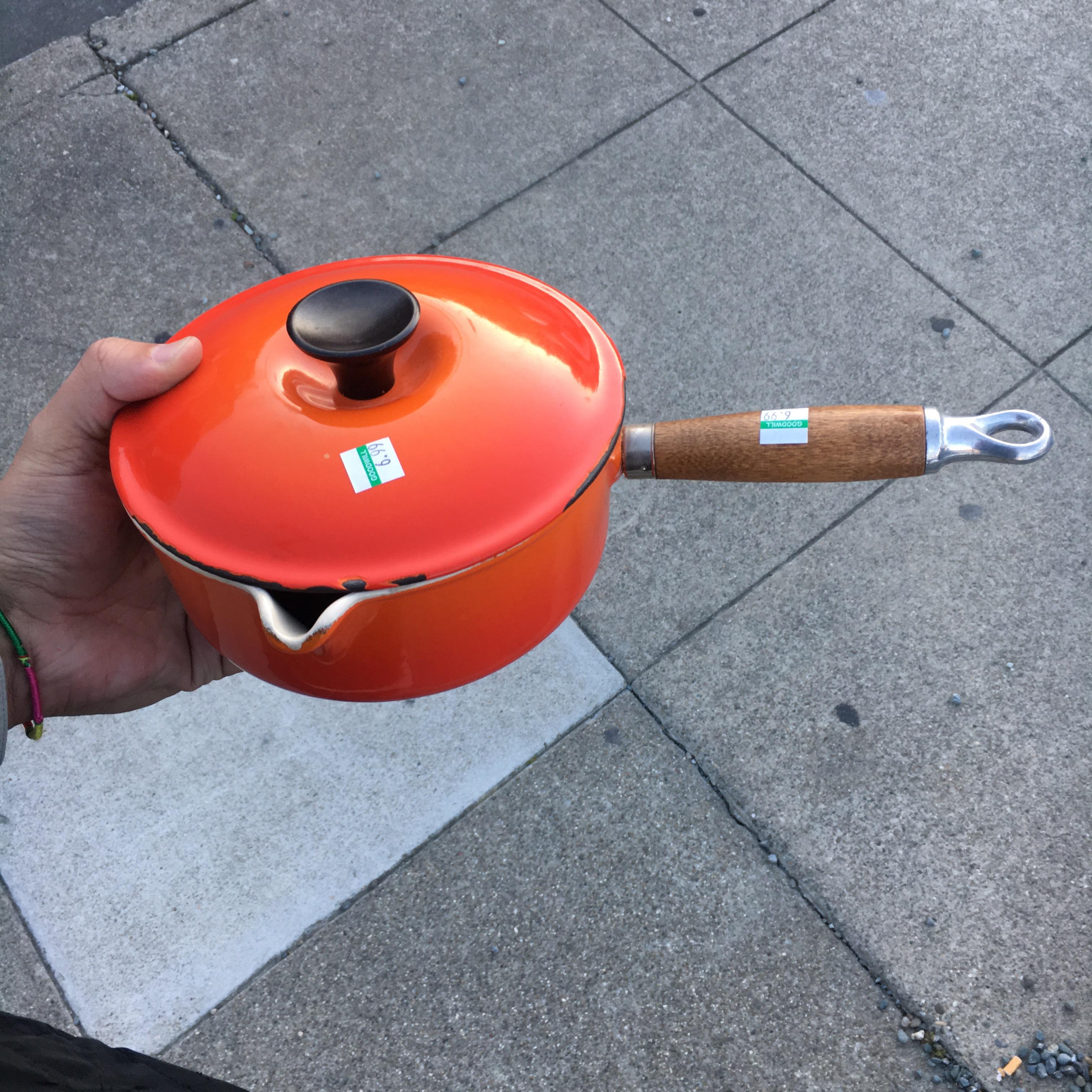 Lost my Le creuset to a breakup, found a nicer one today! r